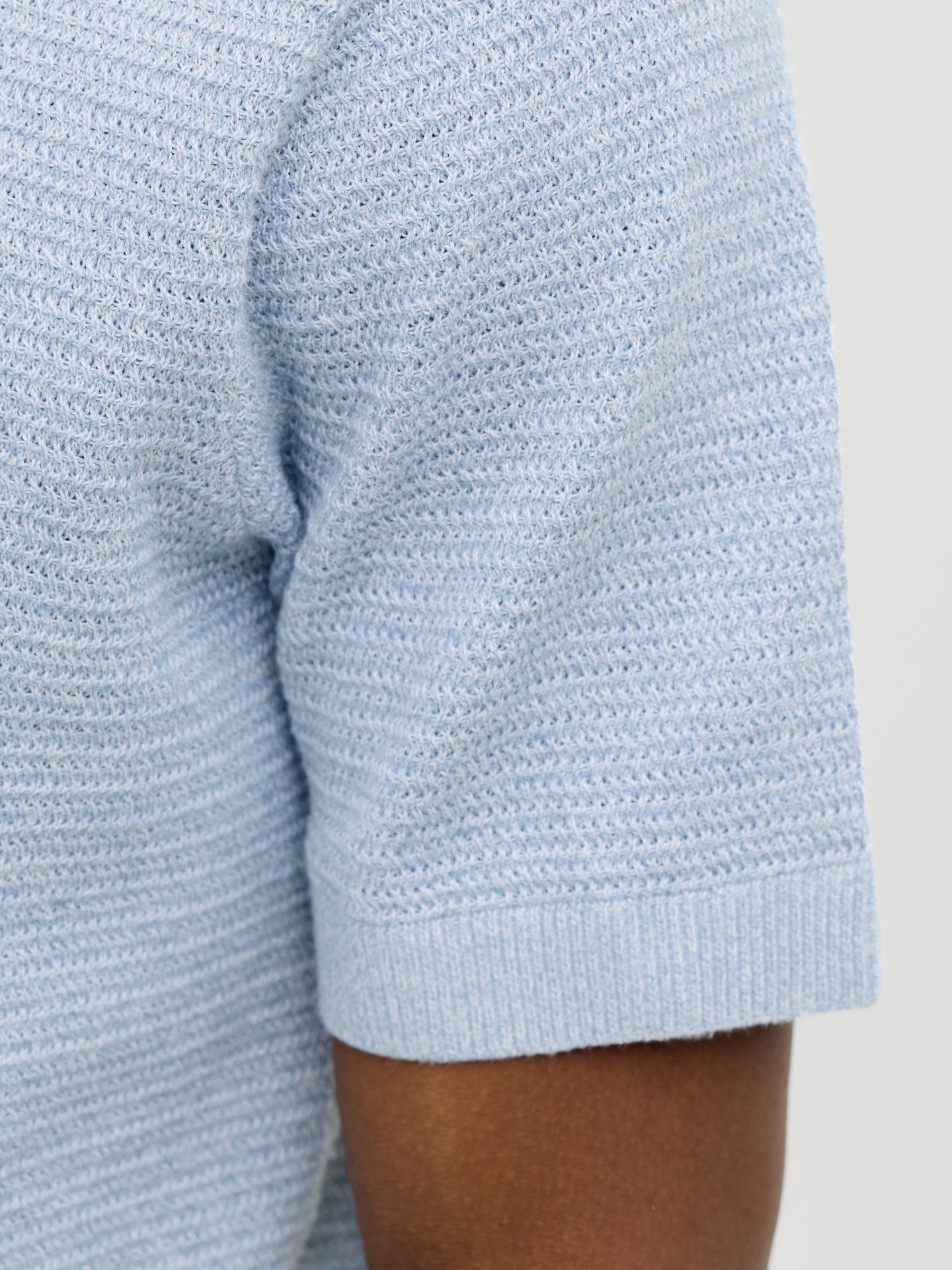 Jack & Jones JPRBLURILEY KNIT POLO SS SN Ashley Blue/SLIM FIT 2900164326016