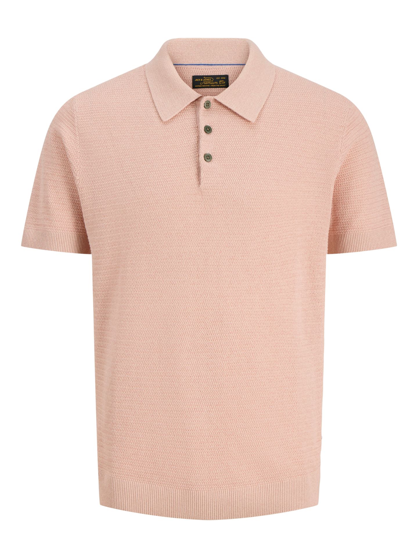 Jack & Jones JPRBLURILEY KNIT POLO SS SN Misty Rose/twist 00117288-EKA26011400003467