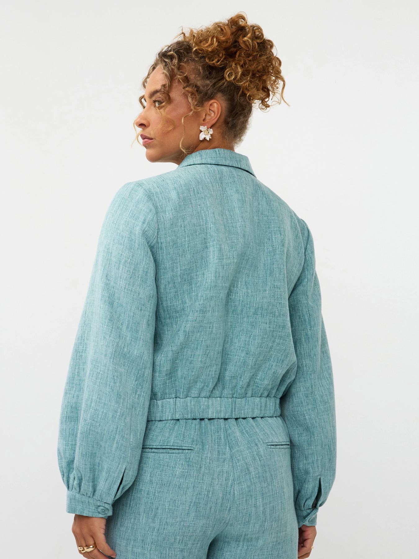 Ydence Jacket Jinte Turquoise Melange 2900164374031