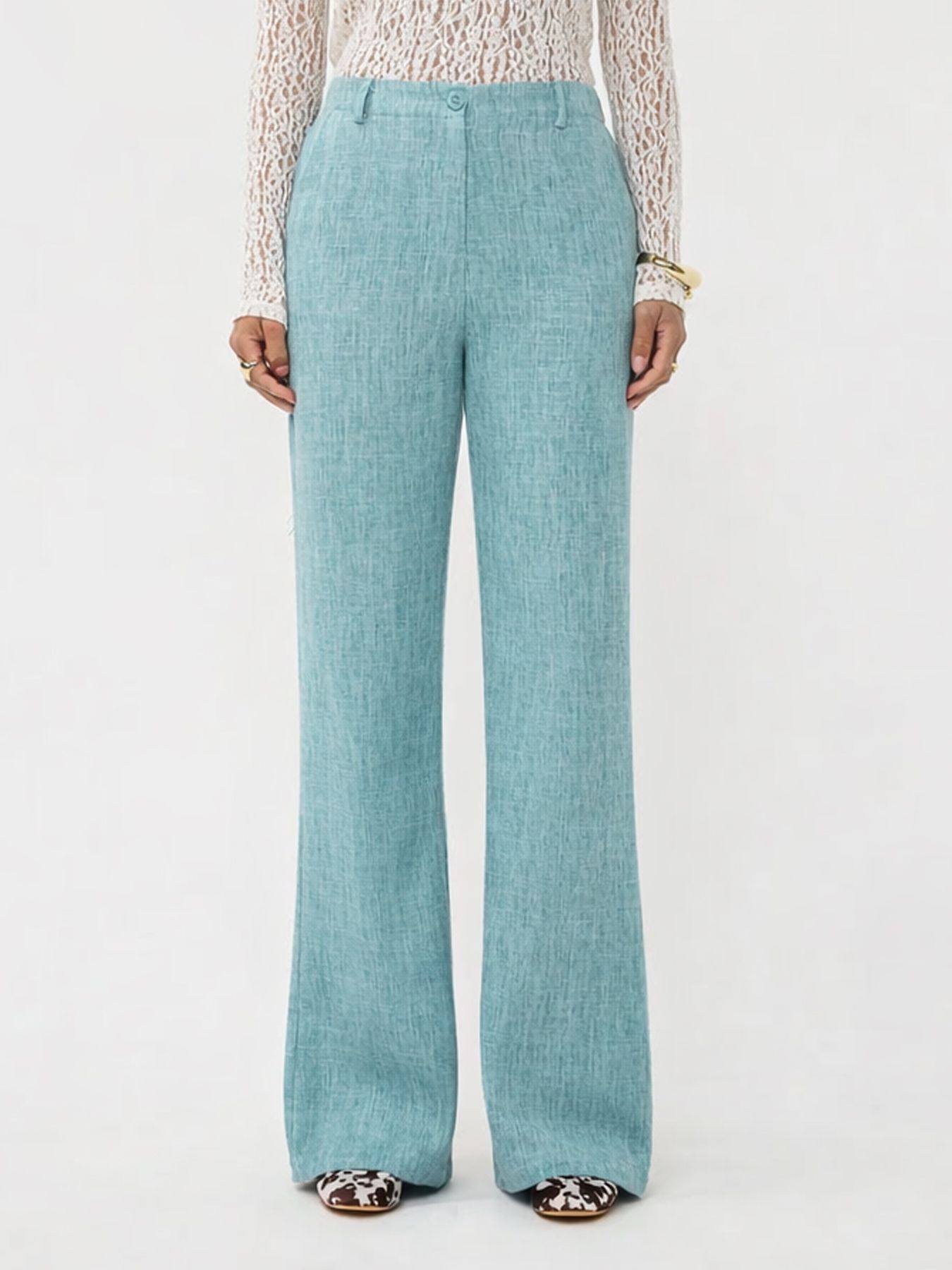 Ydence Pants Leona Turquoise Melange 2900164375069