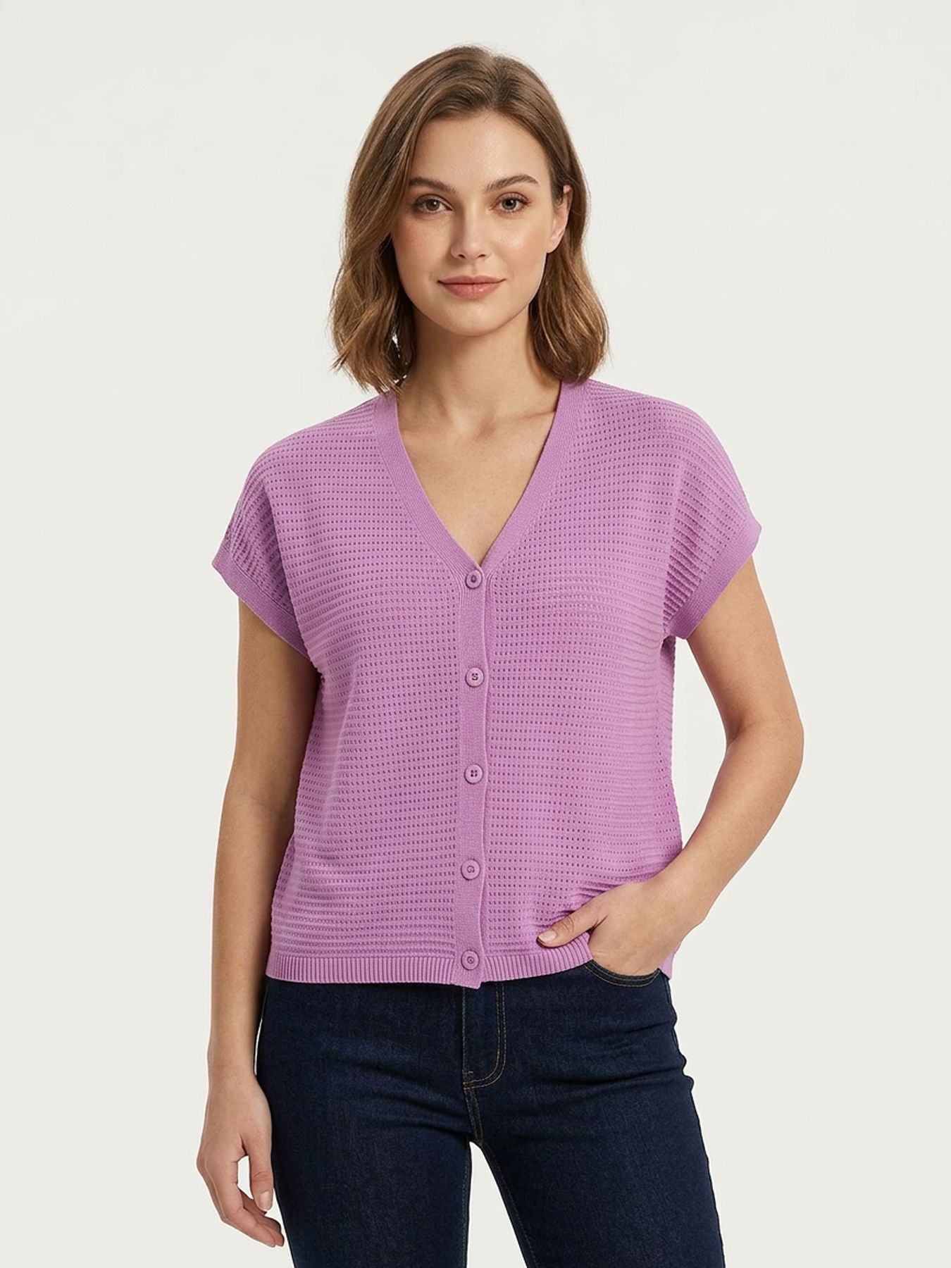 Ydence Knitted top Elin Violet 00117332-145