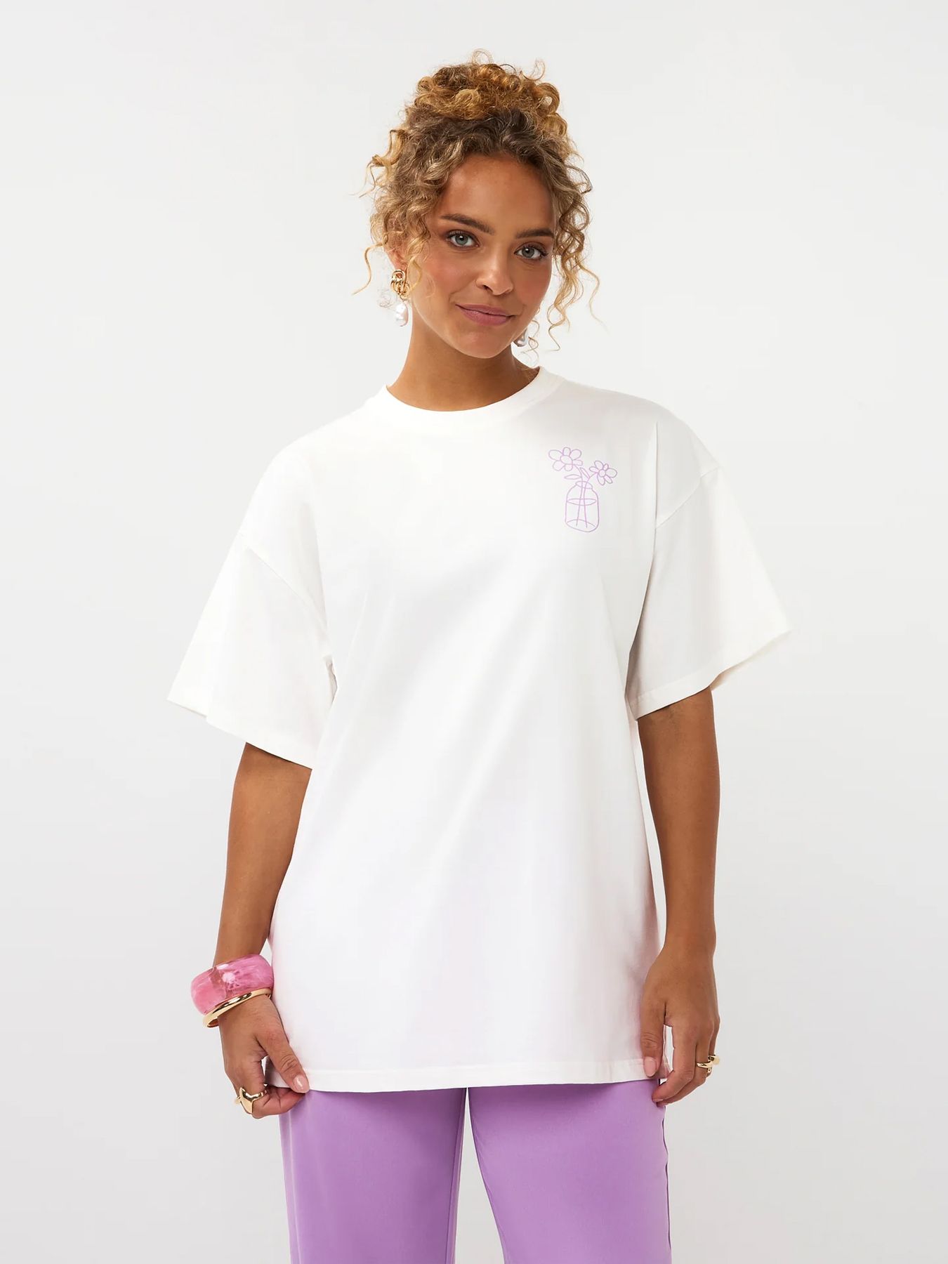 Ydence T-shirt Picknick off white 00117335-W2