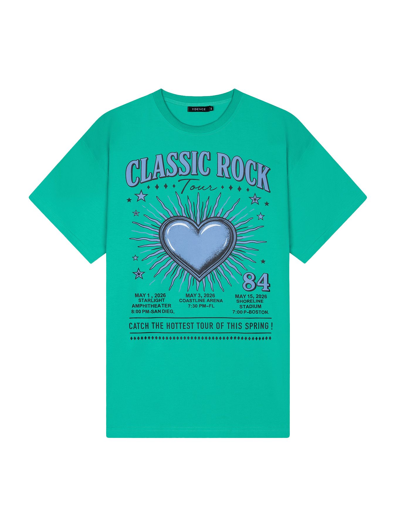 Ydence T-shirt Classic rock Sea Green 2900164383033