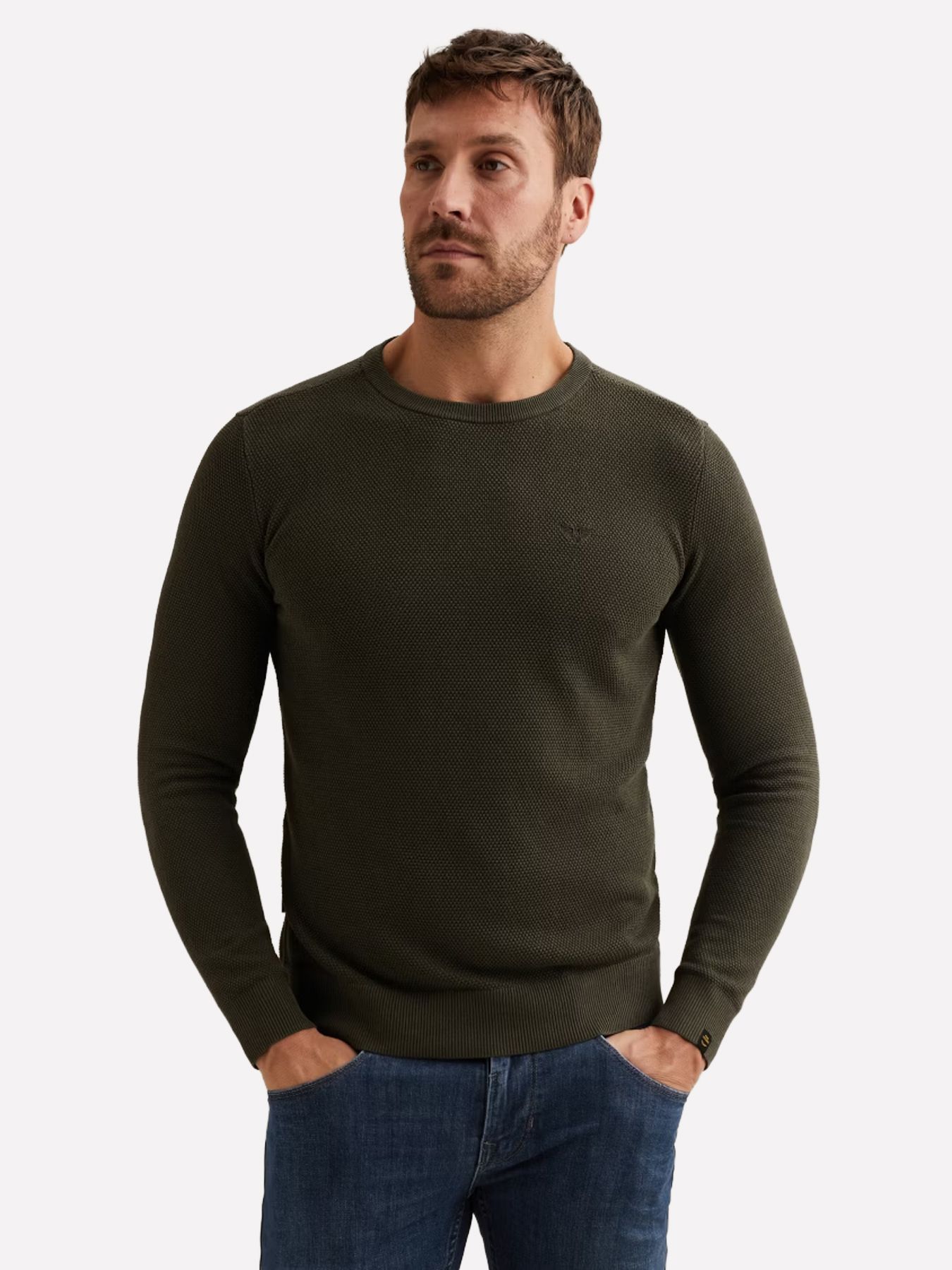 Pme Legend R-neck cotton modal Beluga 00117340-8039