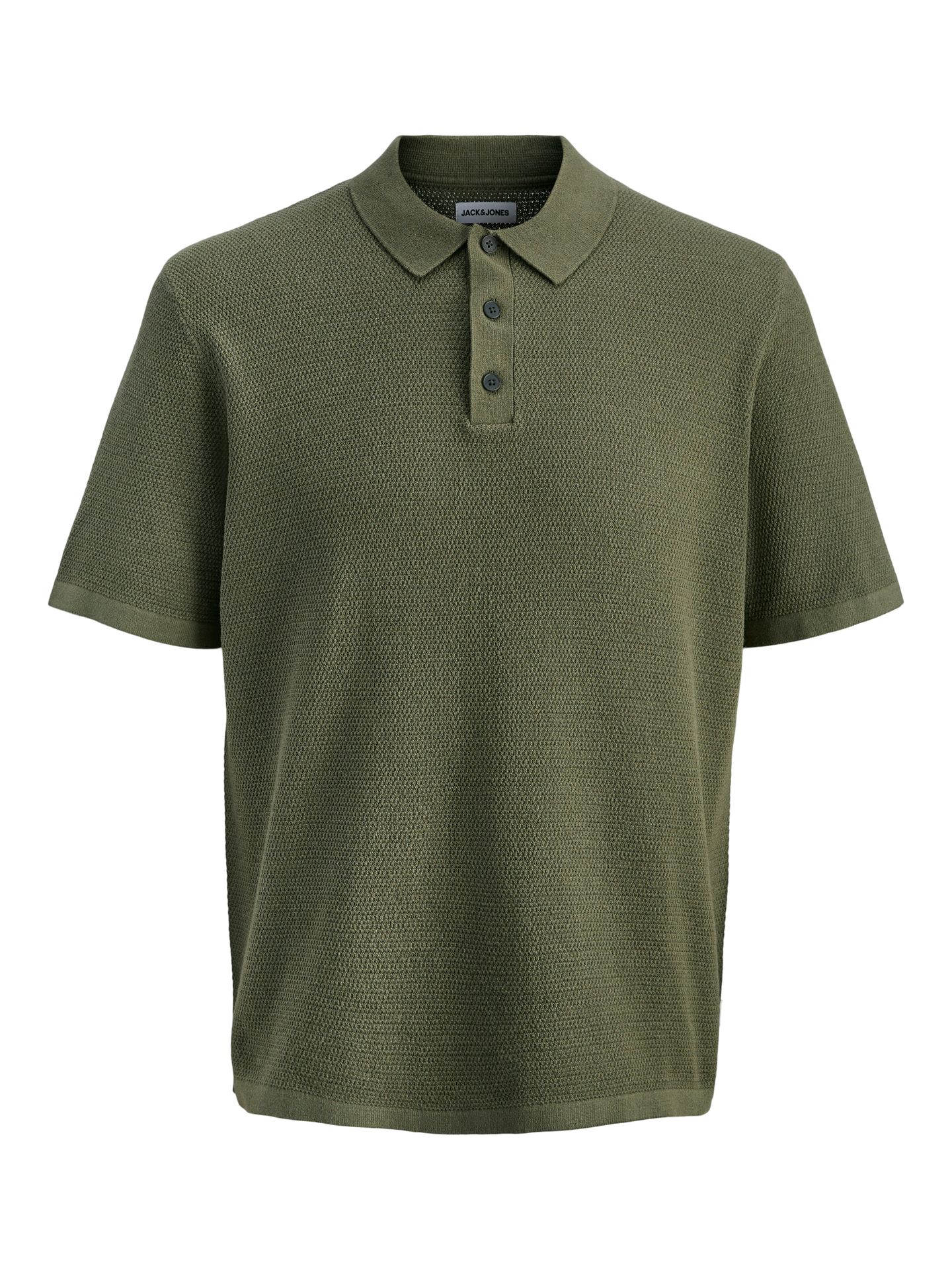 Jack & Jones JJEGEORGE KNIT POLO SS SN Dusty Olive 2900164395029