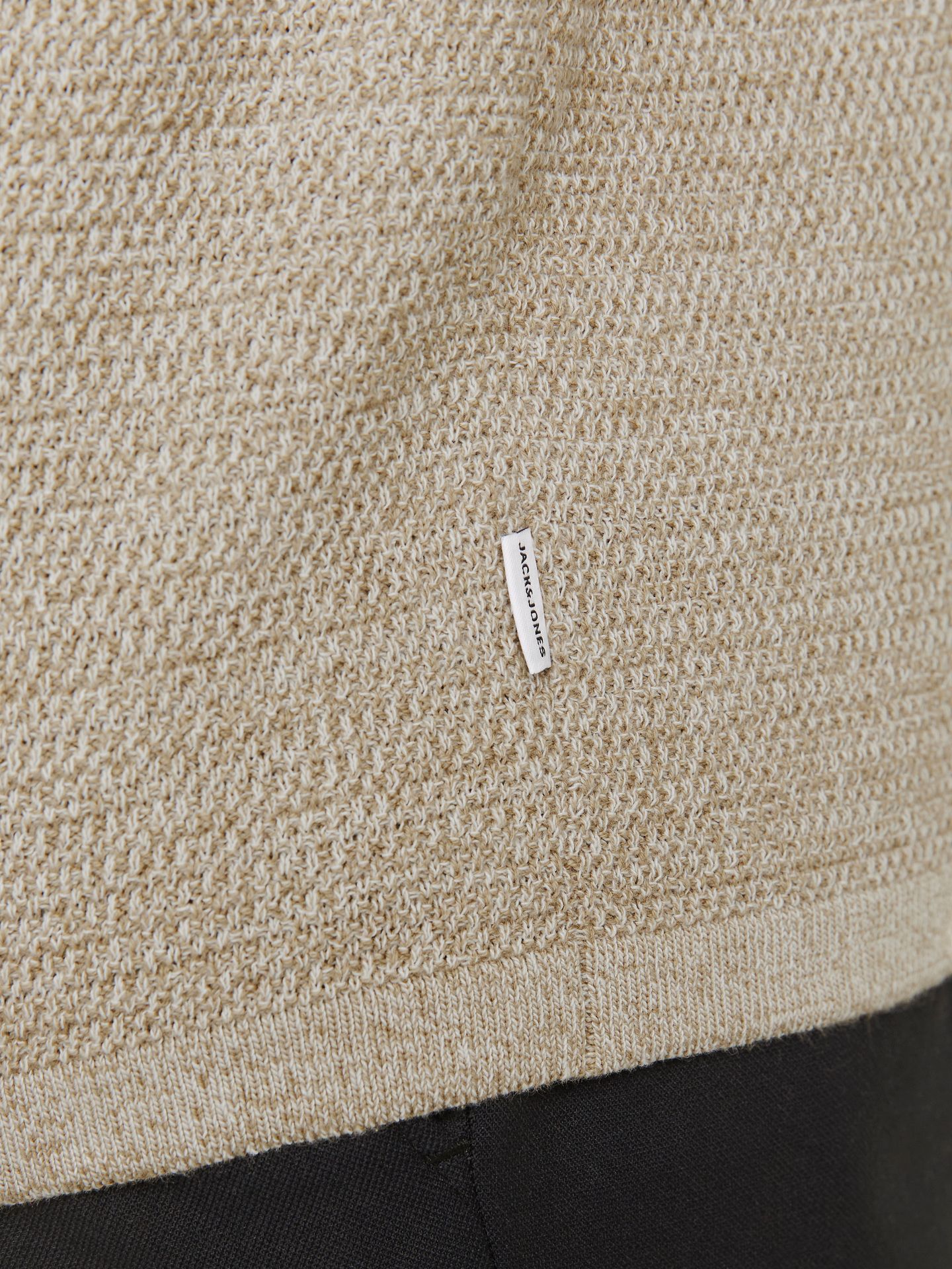 Jack & Jones JJEGEORGE KNIT POLO SS SN Coriander/w. Cloud Dancer 2900164402055