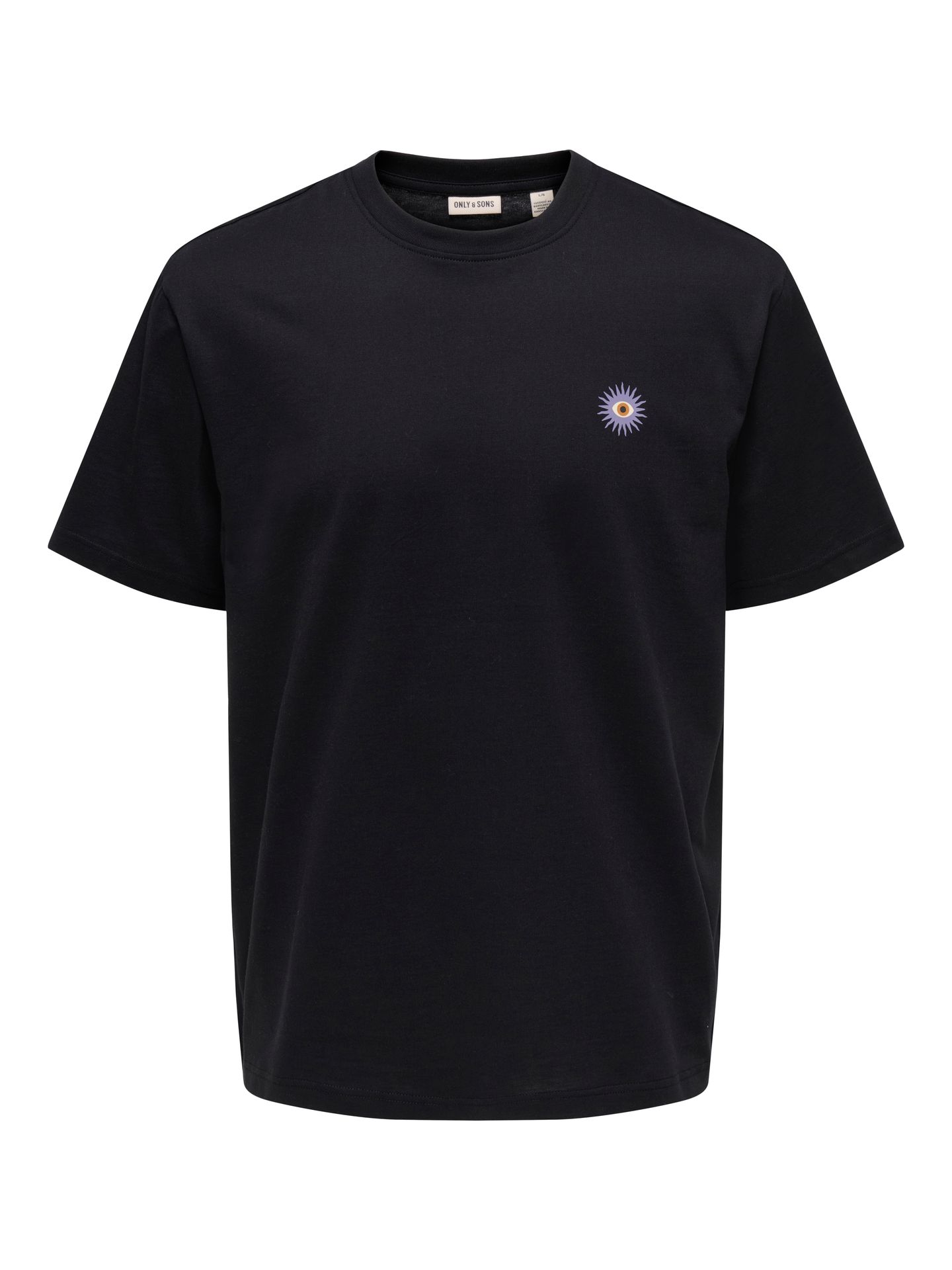 Only & Sons ONSFRED LIFE EYE RLX SS TEE Black/LEAF 2900164400020