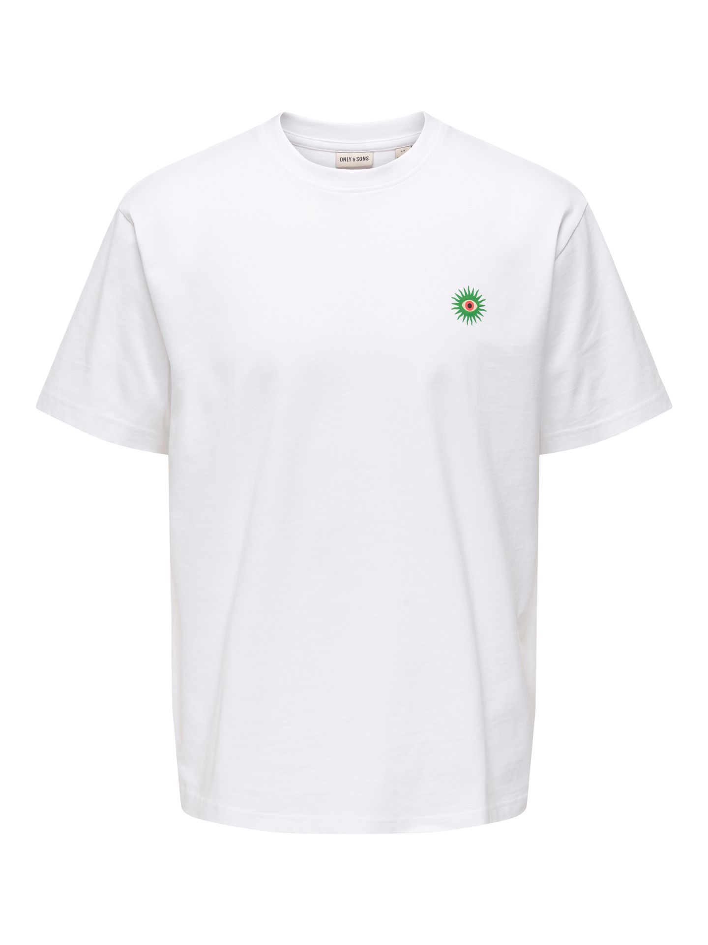 Only & Sons ONSFRED LIFE EYE RLX SS TEE Bright White/NAVAL ACADEMY 00117345-EKA26011400002678