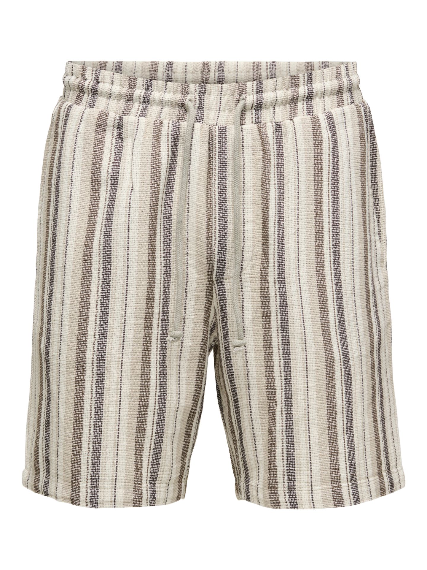 Only & Sons ONSTREV LIFE REG STRU STRIPE SHORTS Gardenia/COFFEE BEAN / TEAK / IRISH 2900164416038