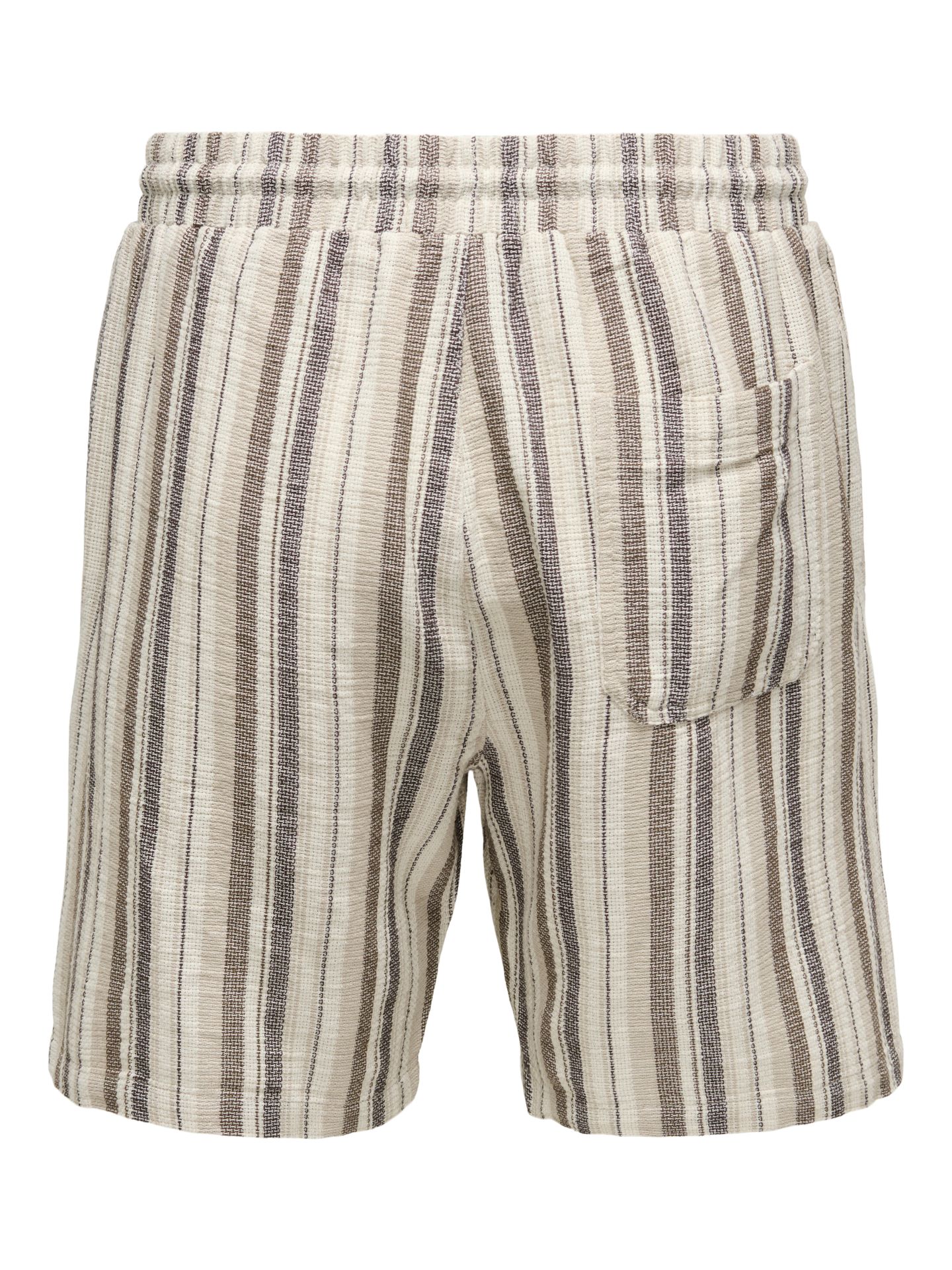 Only & Sons ONSTREV LIFE REG STRU STRIPE SHORTS Gardenia/COFFEE BEAN / TEAK / IRISH 2900164416038