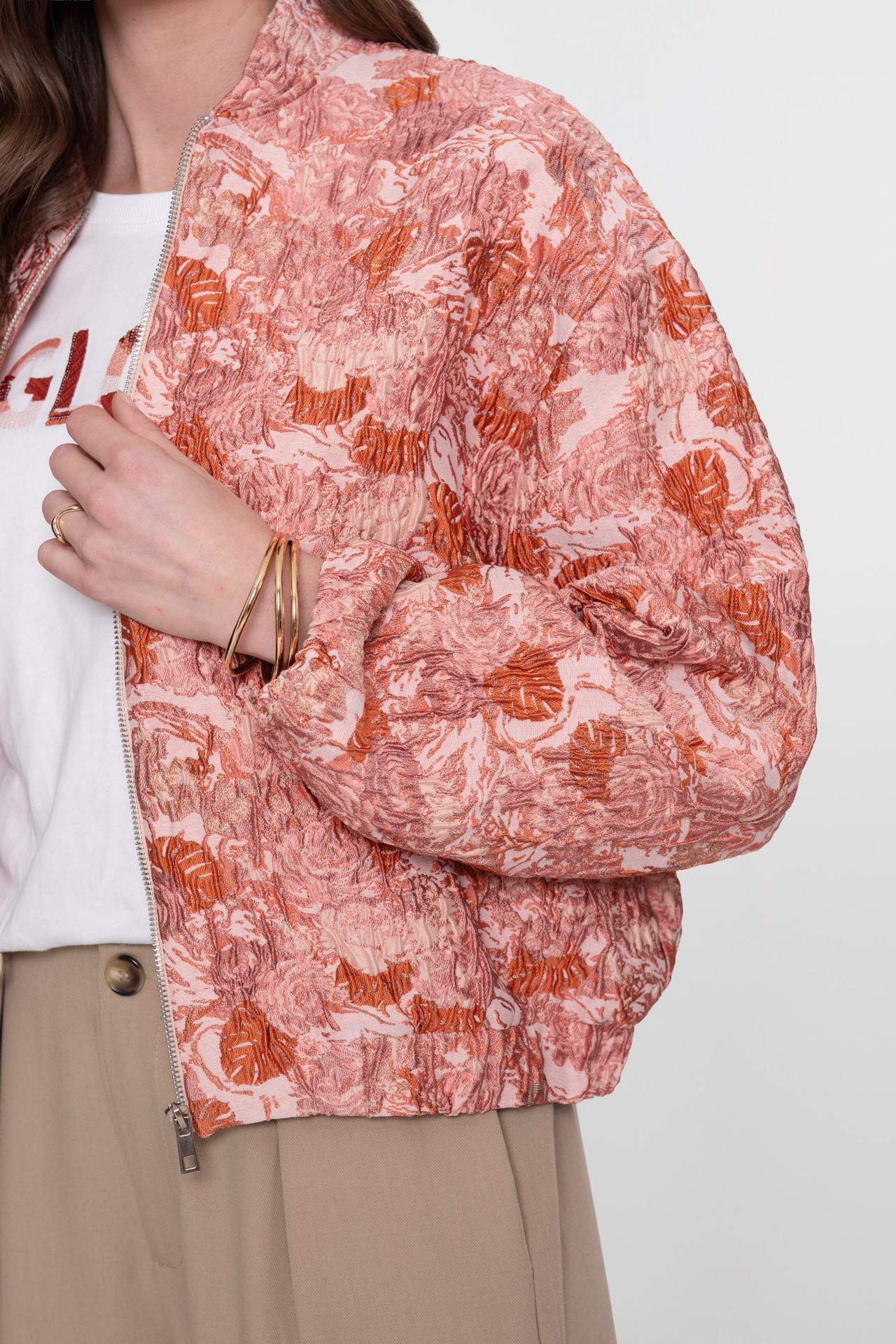 Geisha Bomber jacquard 420 pink combi 2900164520063