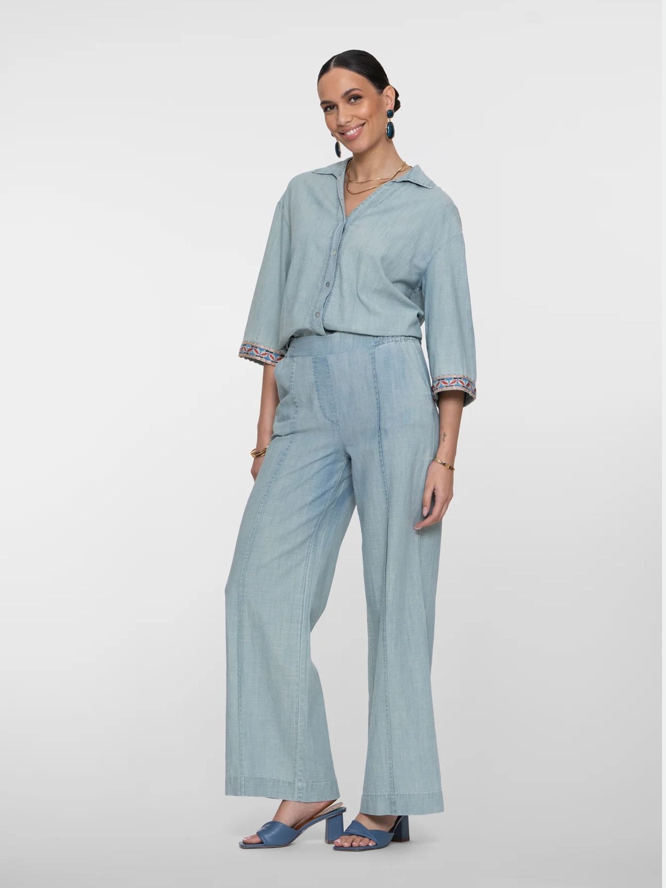Geisha Pants chambray 635 jeansblue 2900164521046