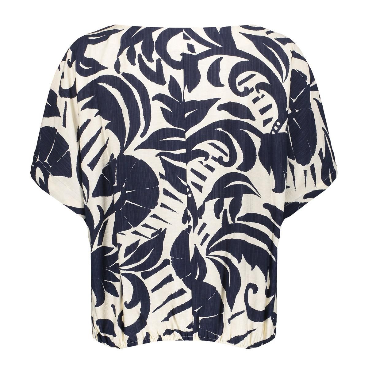 Geisha Top flower bi-color 675 navy/off-white 2900164523040