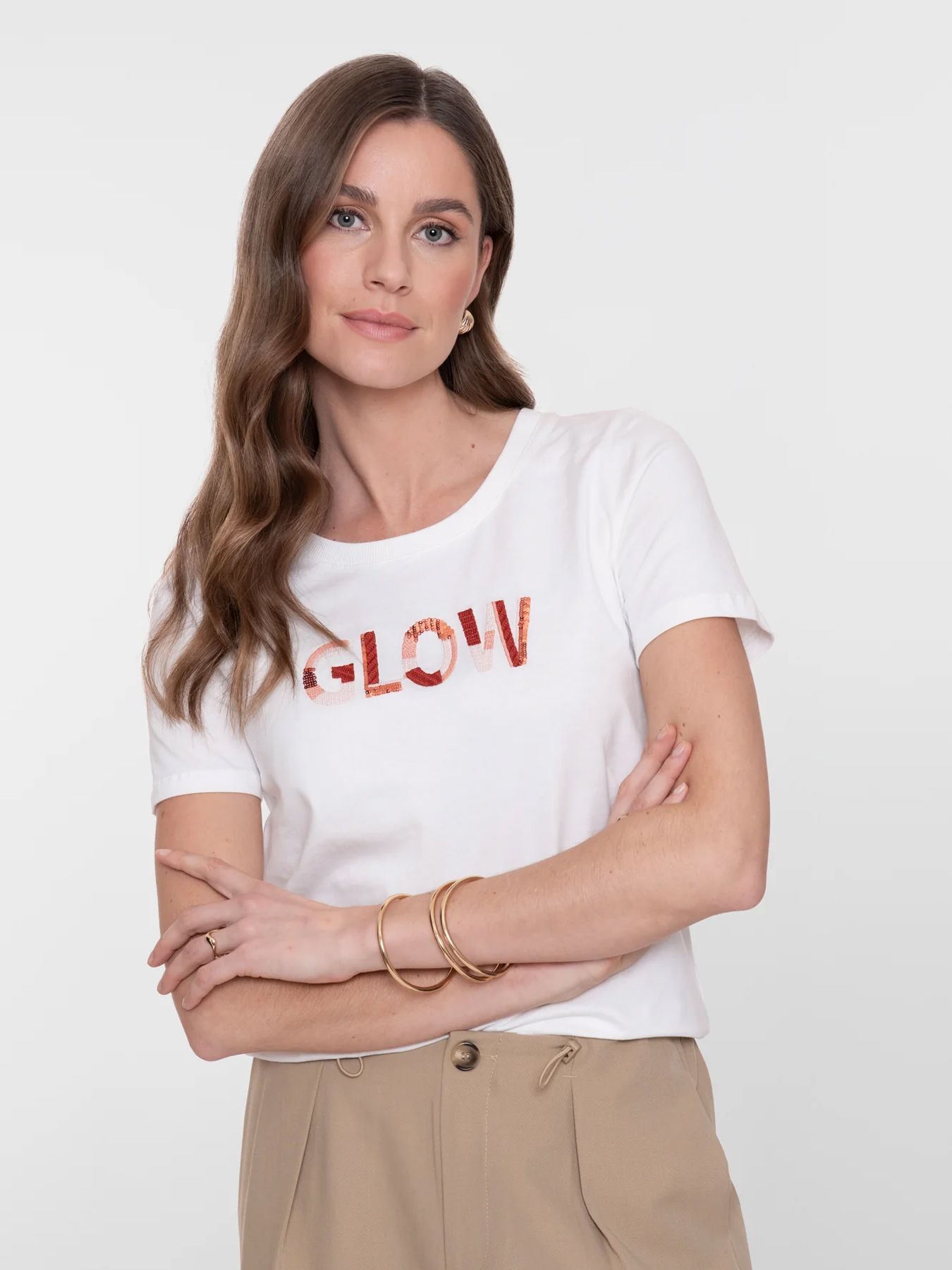 Geisha T-shirt glow 10 off-white/light pink 2900164524047