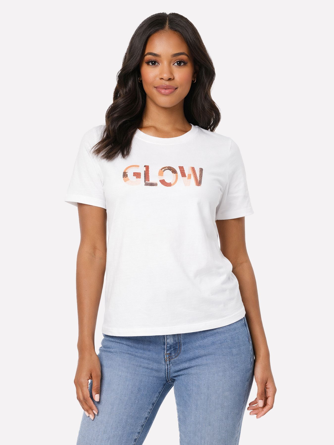 Geisha T-shirt glow 10 off-white/light pink 00117412-EKA26013800000095