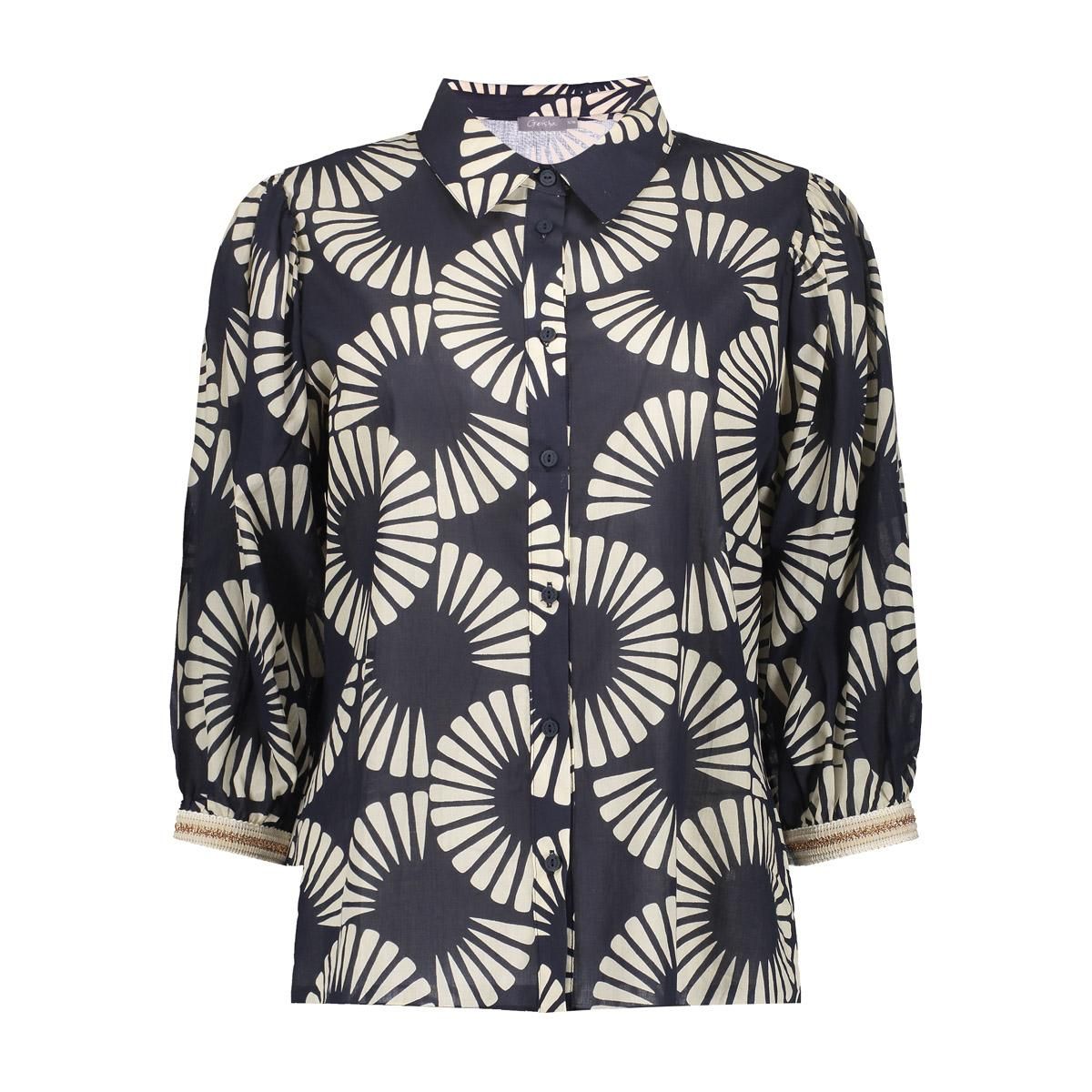 Geisha blouse 999 black/ecru 2900164533032