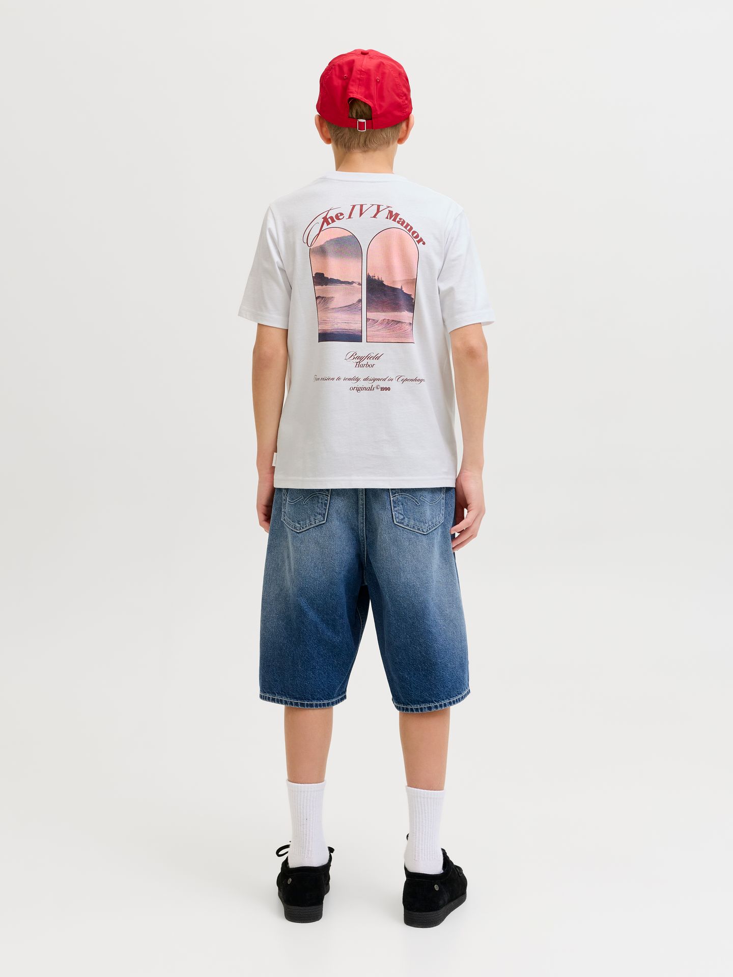 Jack & Jones JORMONTAUK PHOTO BACK TEE SS CN JNR Bright White 2900164785042