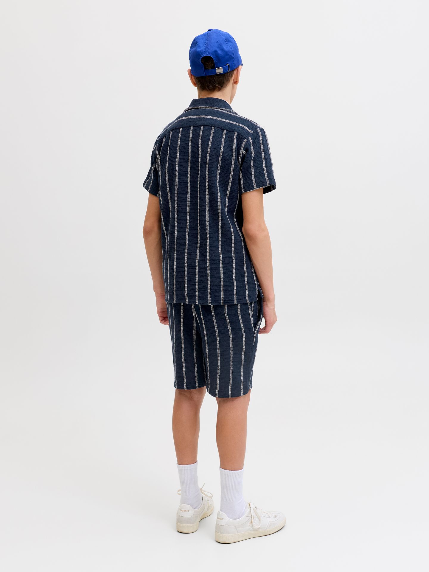 Jack & Jones JPSTJAIDEN COBA STRIPE JOG SHORT M Sky Captain/Stripes 2900165095065