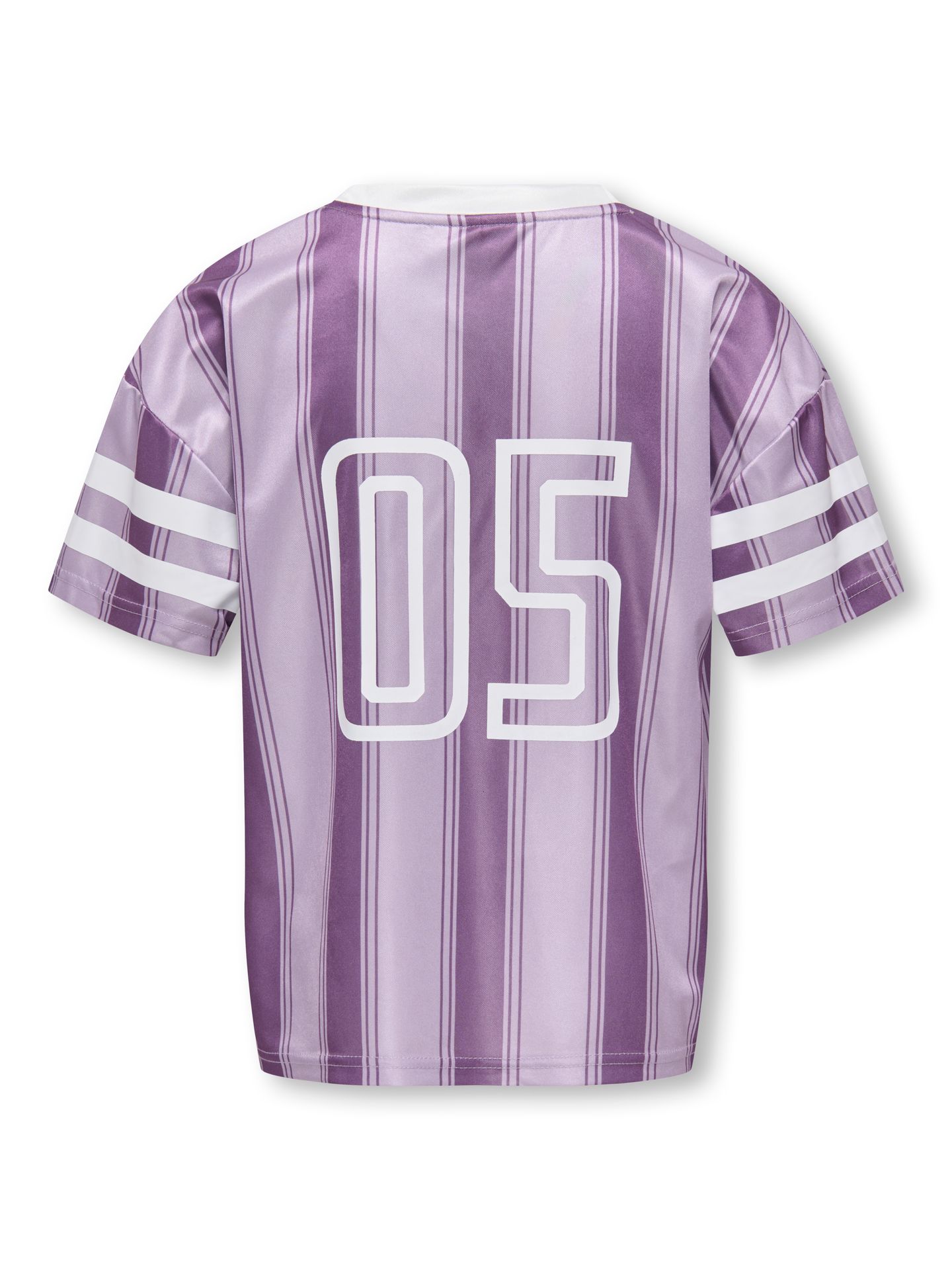 Only KOGLULA S/S V-NECK SPORTY TOP CS JR Lilac Breeze/Crushed Grape Stripes/ 2900165098035