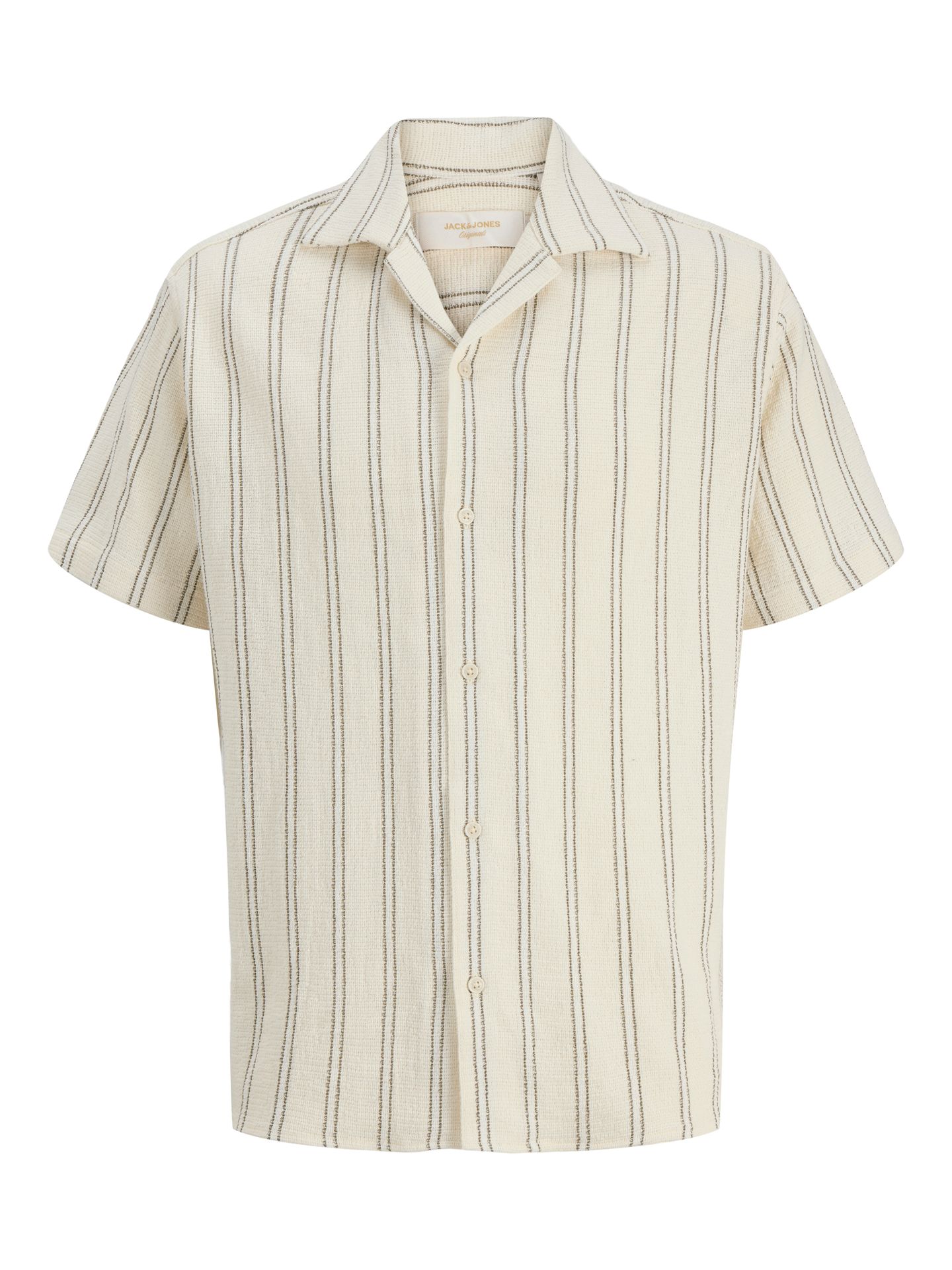 Jack & Jones JJECOBA STRIPE RESORT SHIRT SS SN Antique White/AOP 00117671-EKA26011400002439