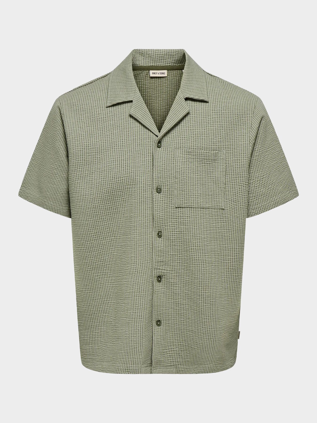 Only & Sons ONSKIAN LIFE SEERSUCKER STRP SS SHI Olive Night/MULTICOLOR BOAT/UMBRELL 2900165101049