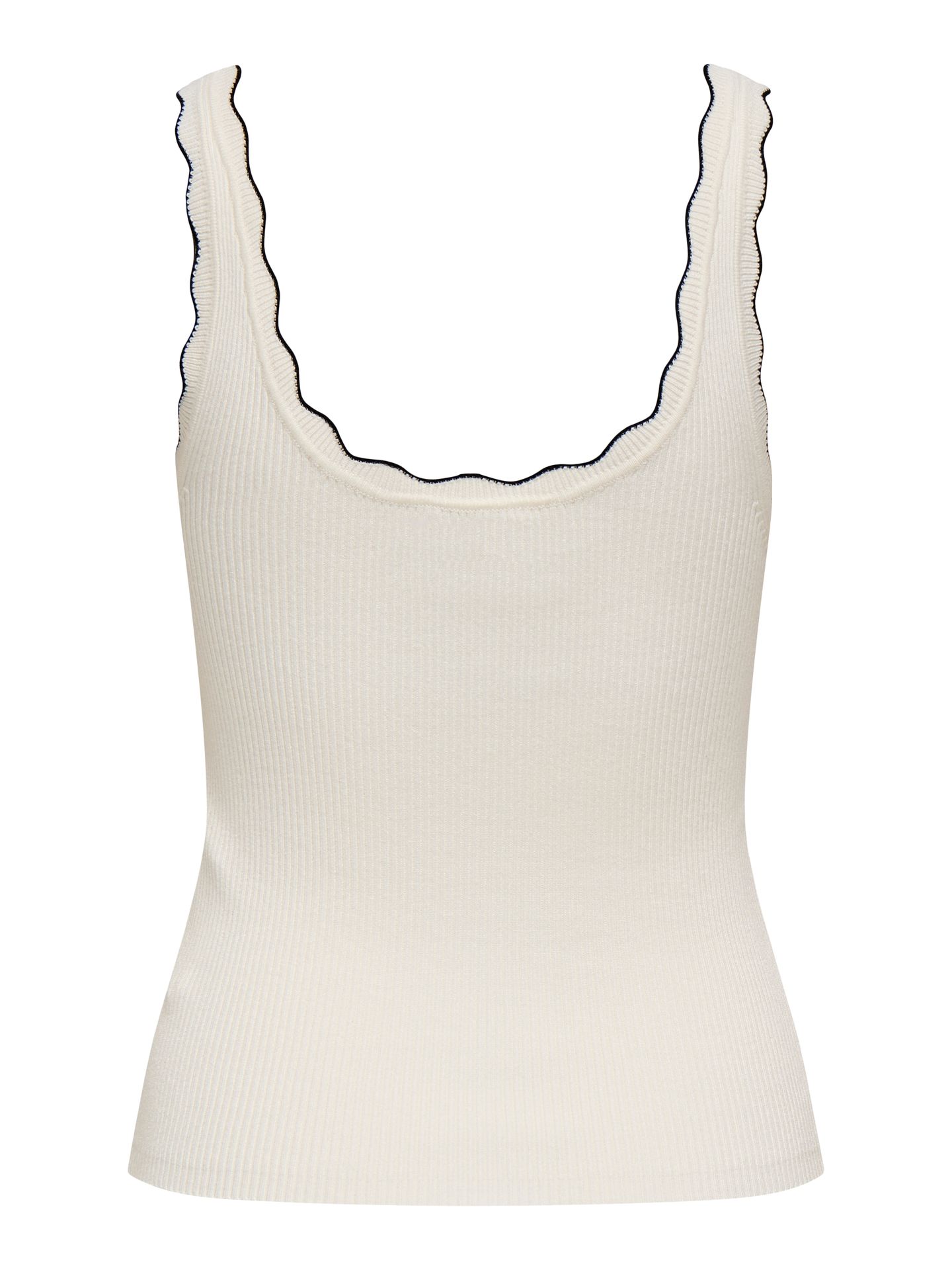 JDY JDYNANNA S/L SCALLOP EDGE TOP KNT N Cloud Dancer/Dubarry 2900165106044