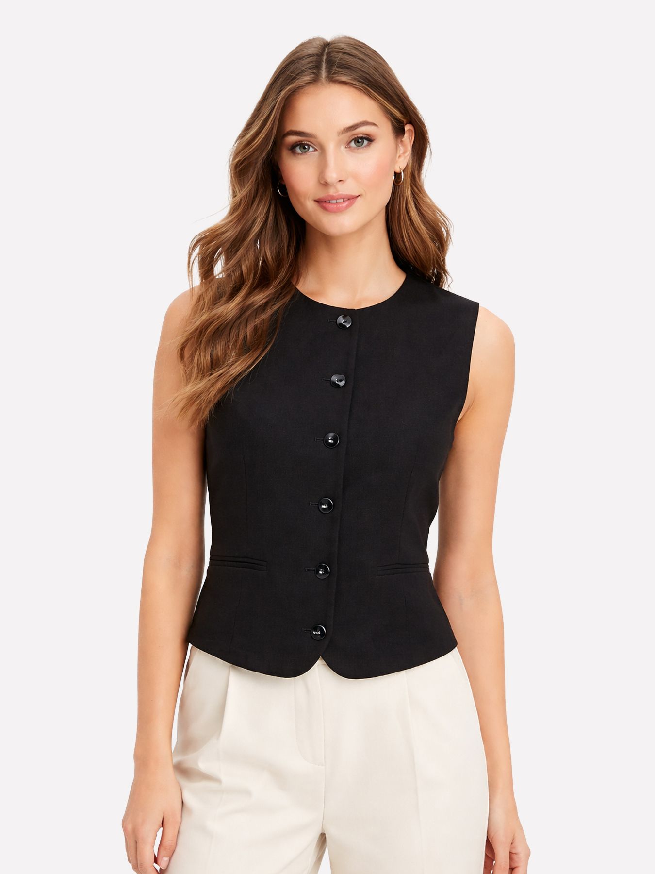 JDY JDYCARA S/L WAISTCOAT TLR Black 00117674-EKA26011400000004