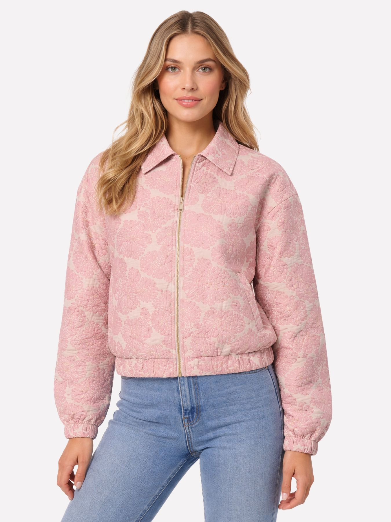 Only ONLFLORIA JACQUARD JACKET OTW Bridal Rose 00117676-EKA26011400003387