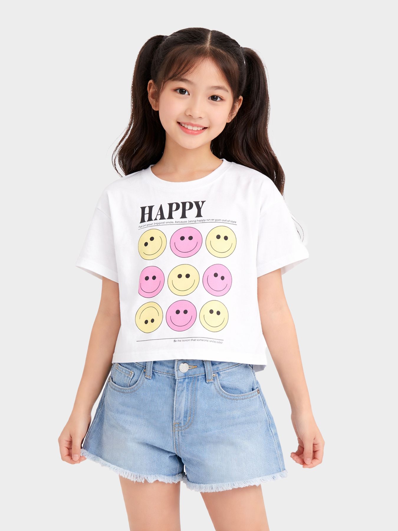 Only KOGANNBEL-SMILE LIFE SS TEE OT JRS Bright White/Heart 00117683-EKA26011400000226