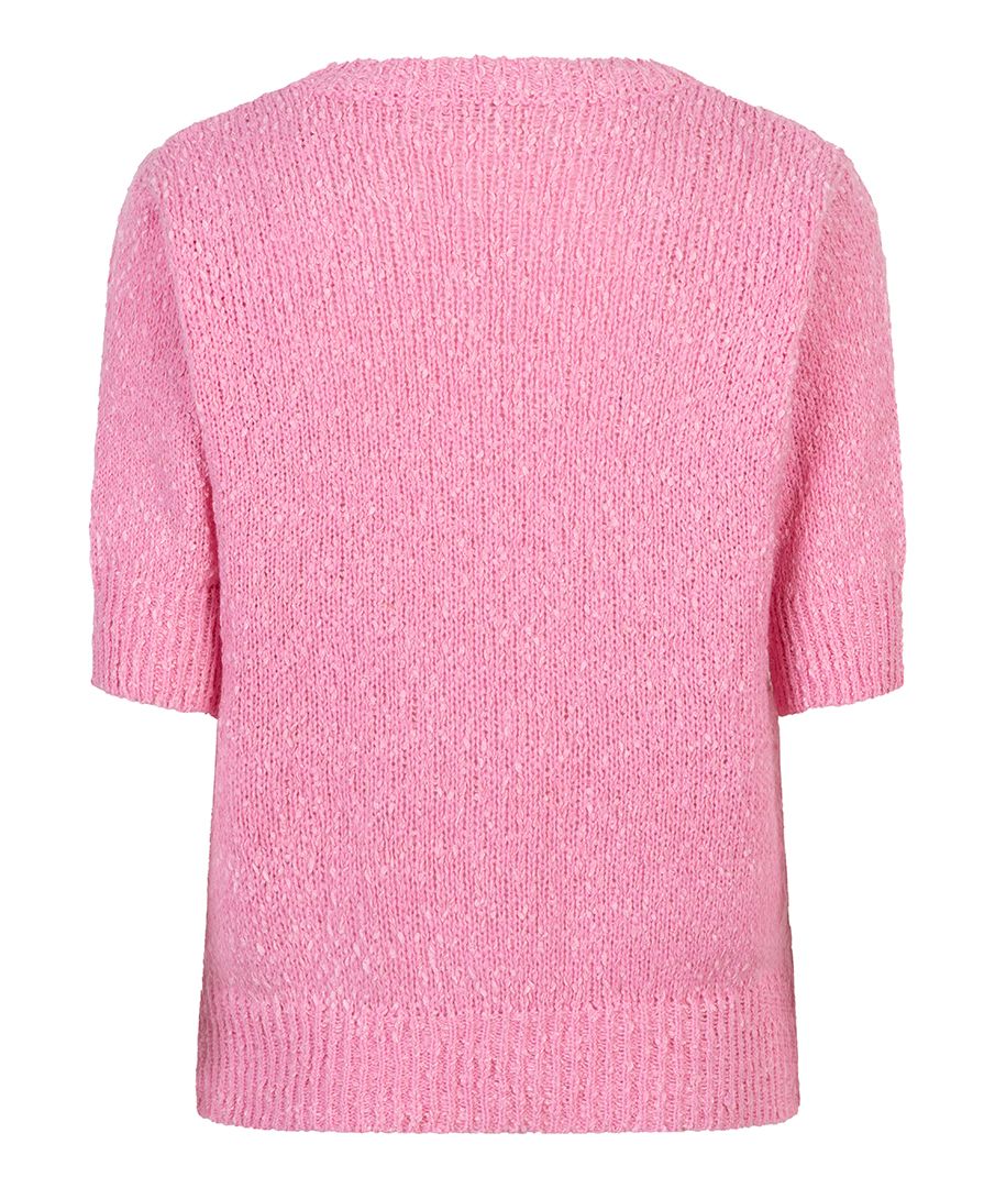 Esqualo Sweater s/slve sequins 420 rose 2900165130070