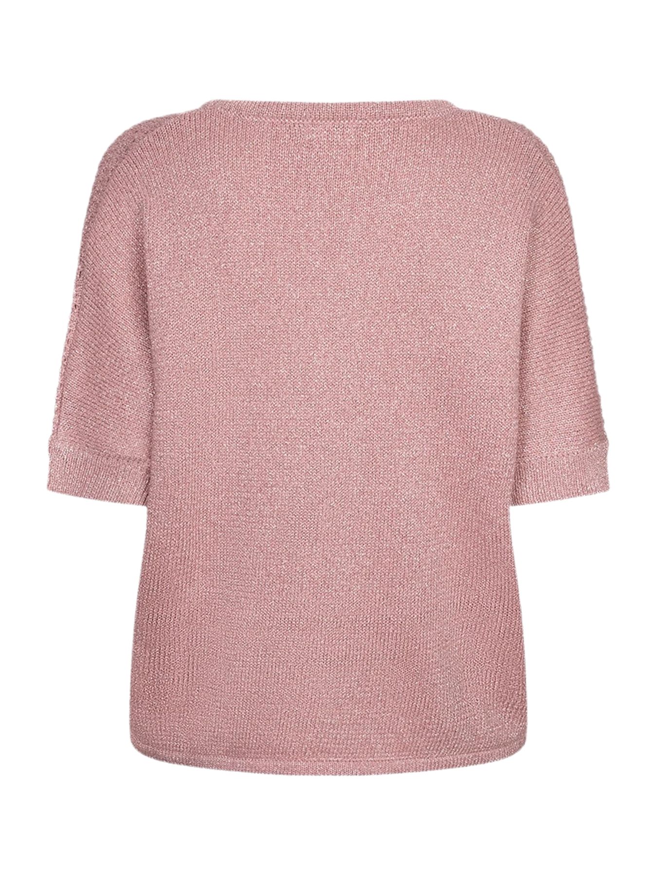 Esqualo Sweater ajour batwing 420 rose 2900165135044