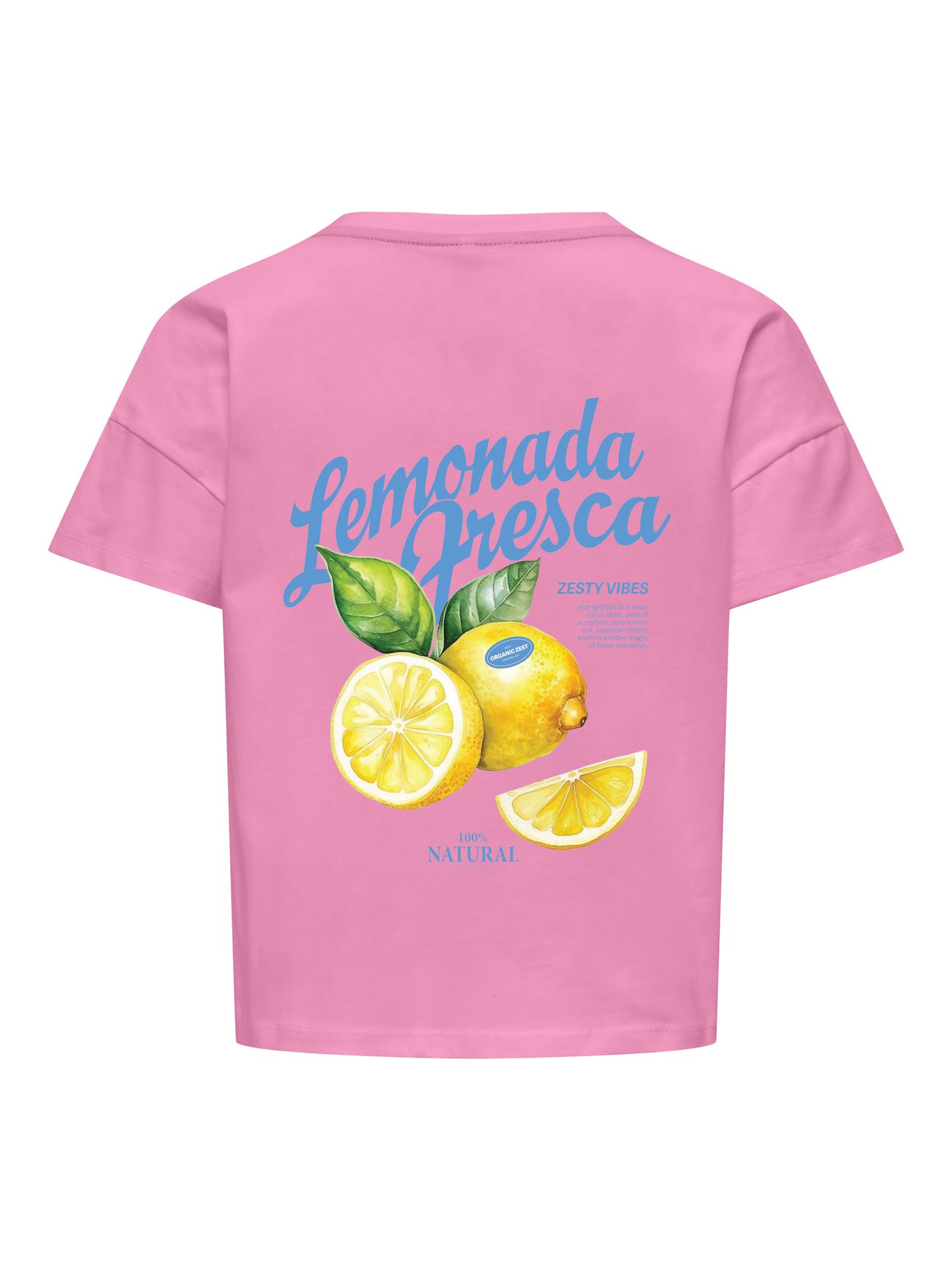 Only KOGMELLIE LIFE S/S LOOSE PRINT TOP Begonia Pink/Pirouette 2900165145012