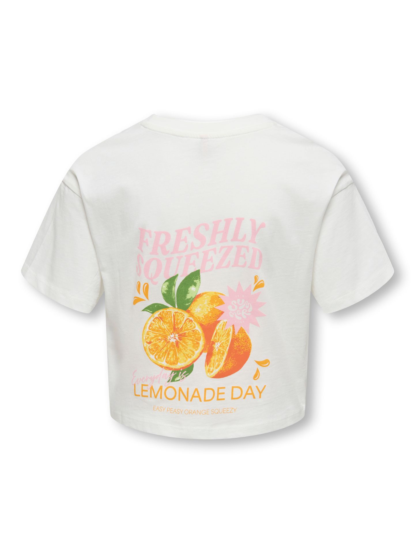 Only KOGMILLA LIFE S/S BOXY PRINTED TOP Cloud Dancer/Pomegranate 2900165147016