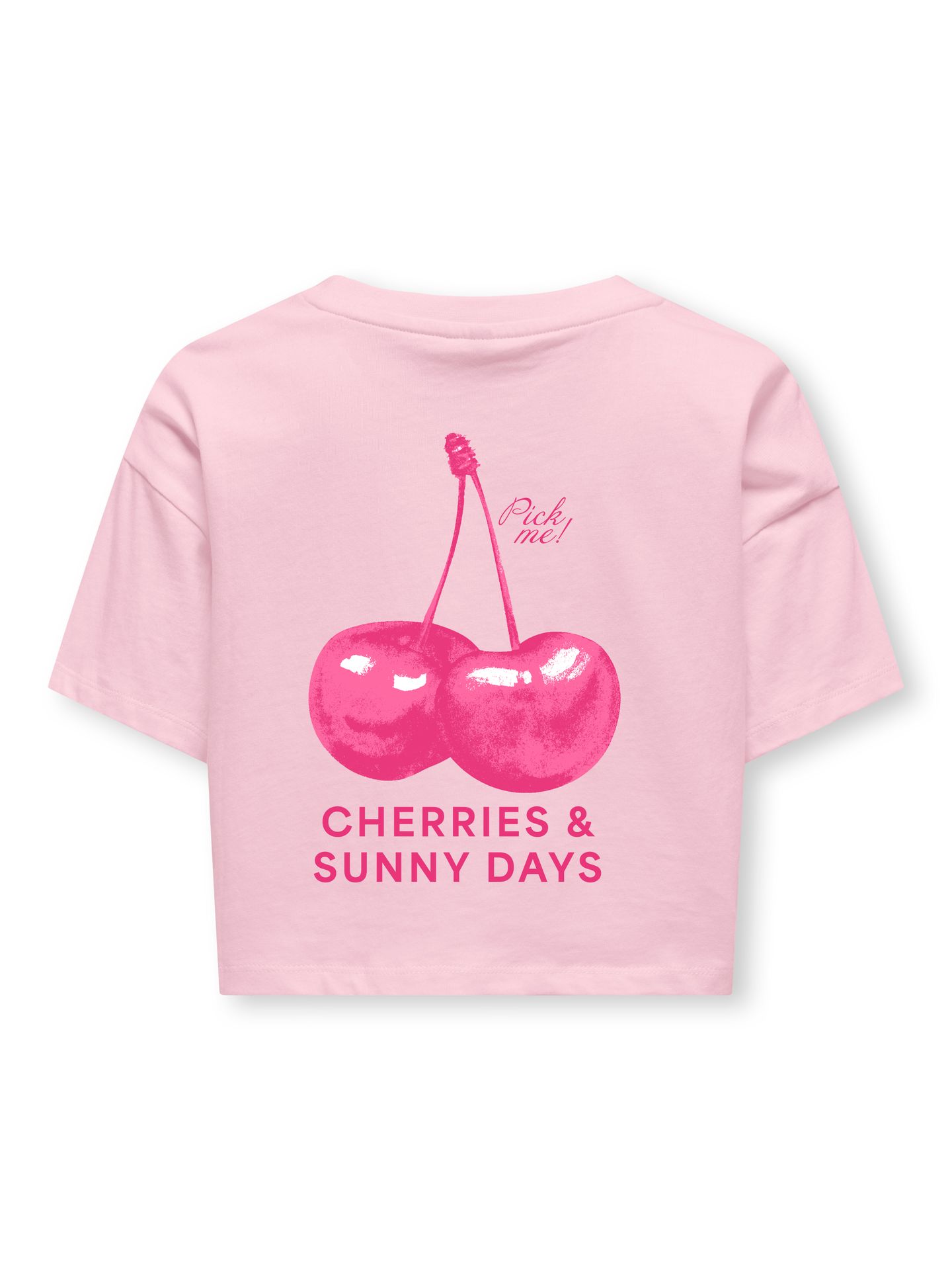 Only KOGMILLA LIFE S/S BOXY PRINTED TOP Romance Rose/Bright White Text/Pink 2900165148020