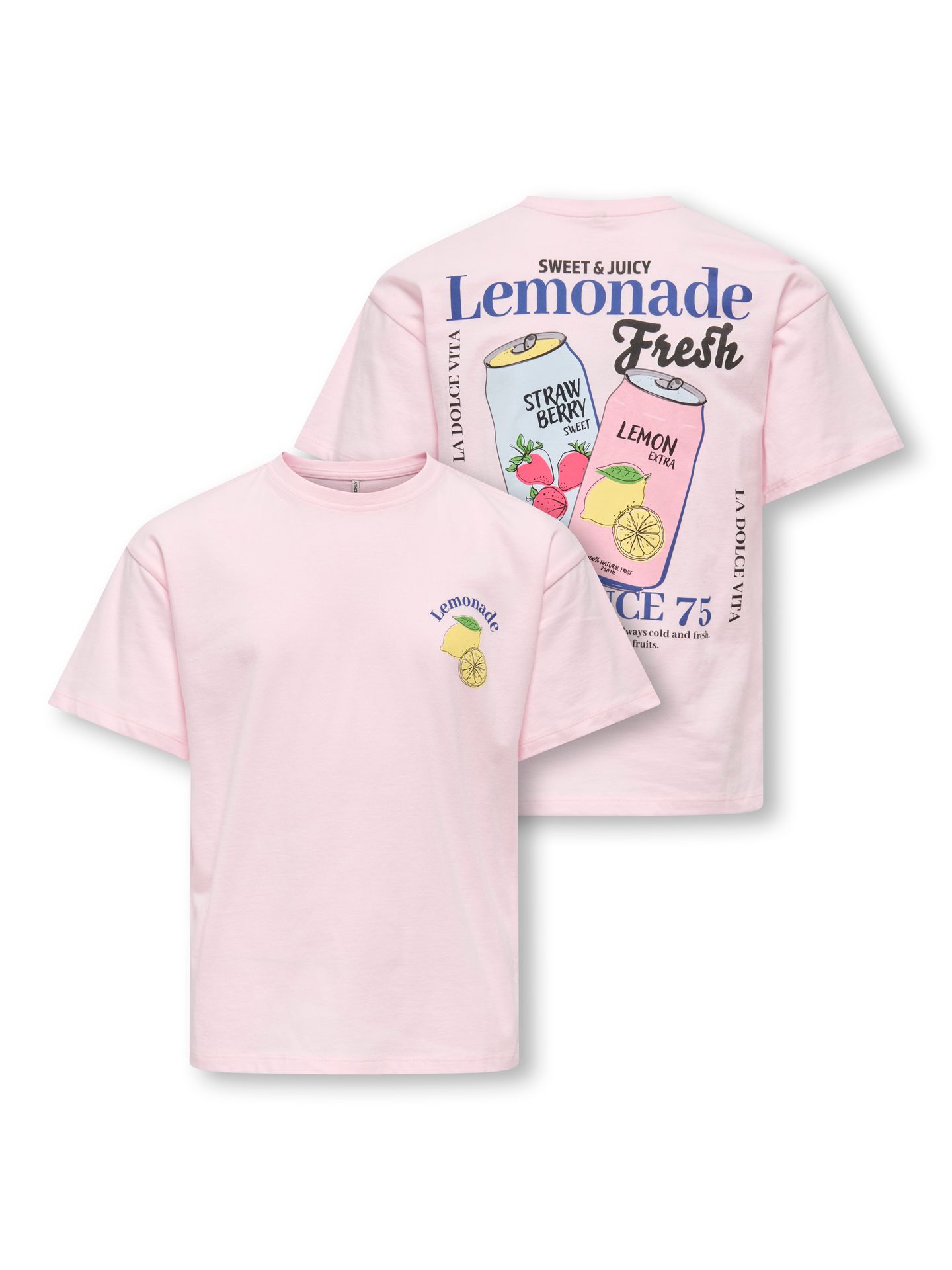 Only KOGCANA LIFE SS RLX PRINTED TOP JRS Barely Pink/Napa barely pink 2900165149010