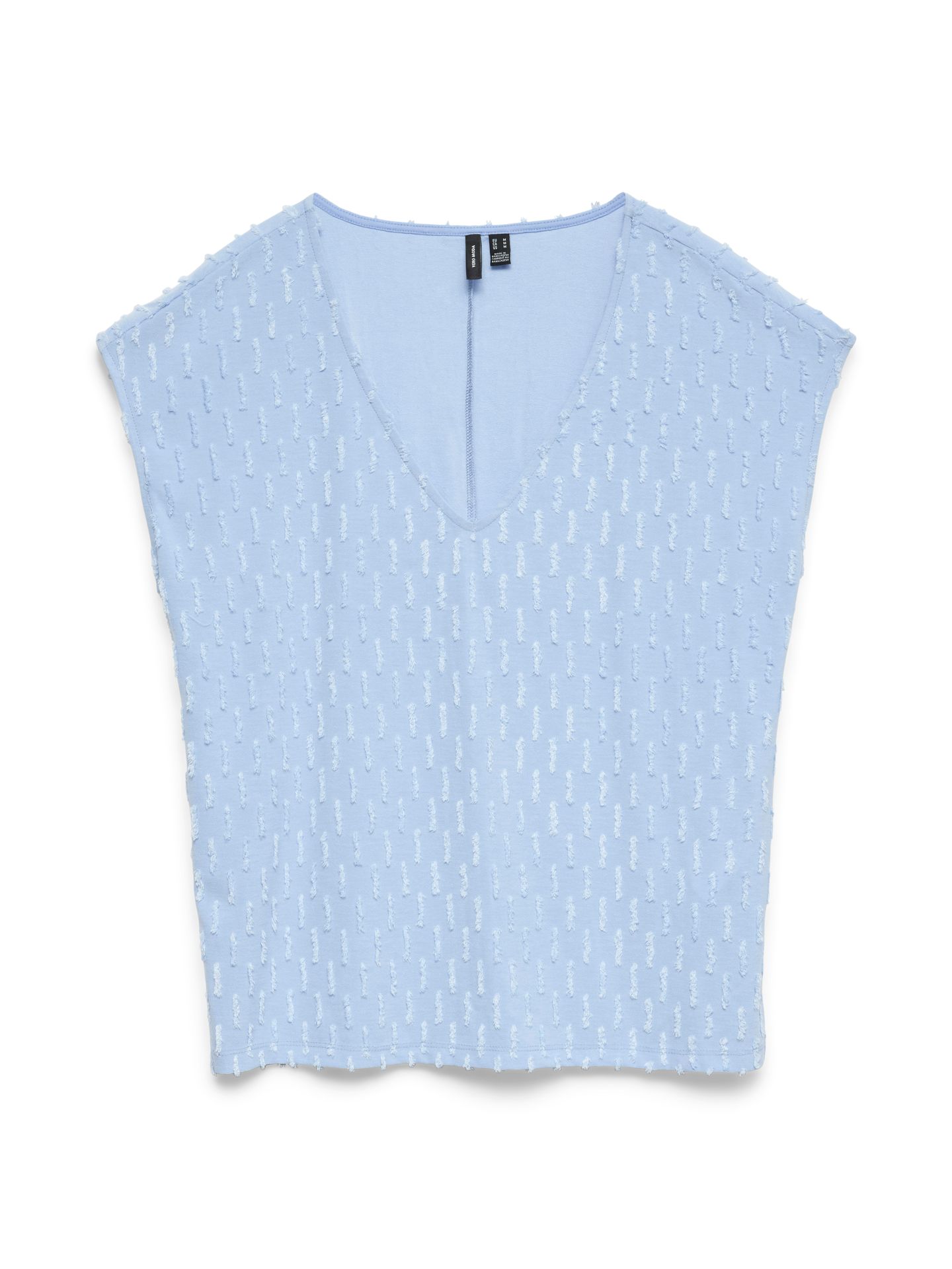 Vero Moda VMVANIA CS V-NECK TOP JRS Brunnera Blue 00117695-EKA26011400003228
