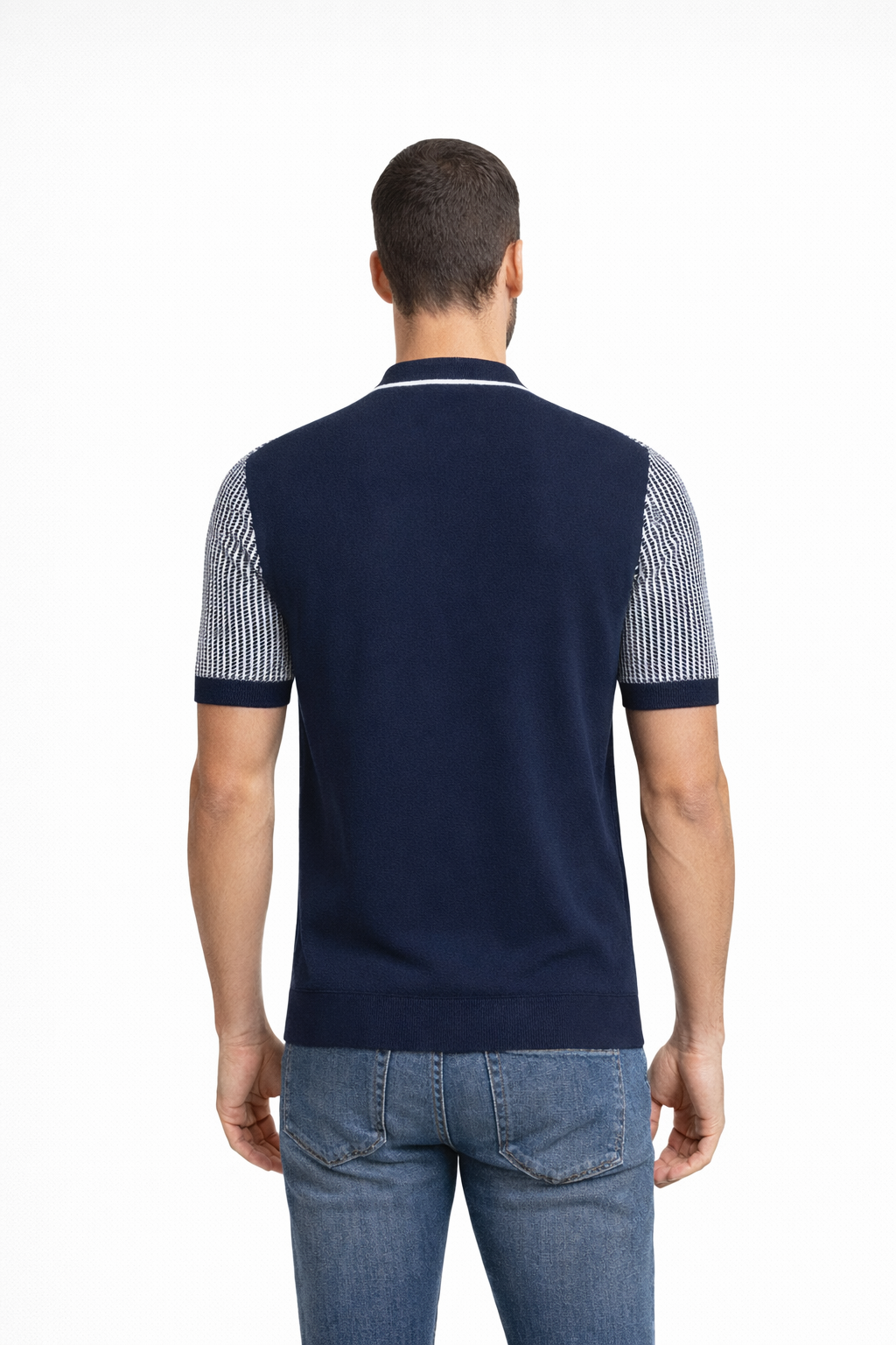 Jack & Jones JPRBLAMILANO SPRING SPLIT NECK SS S Night Sky 2900165180013