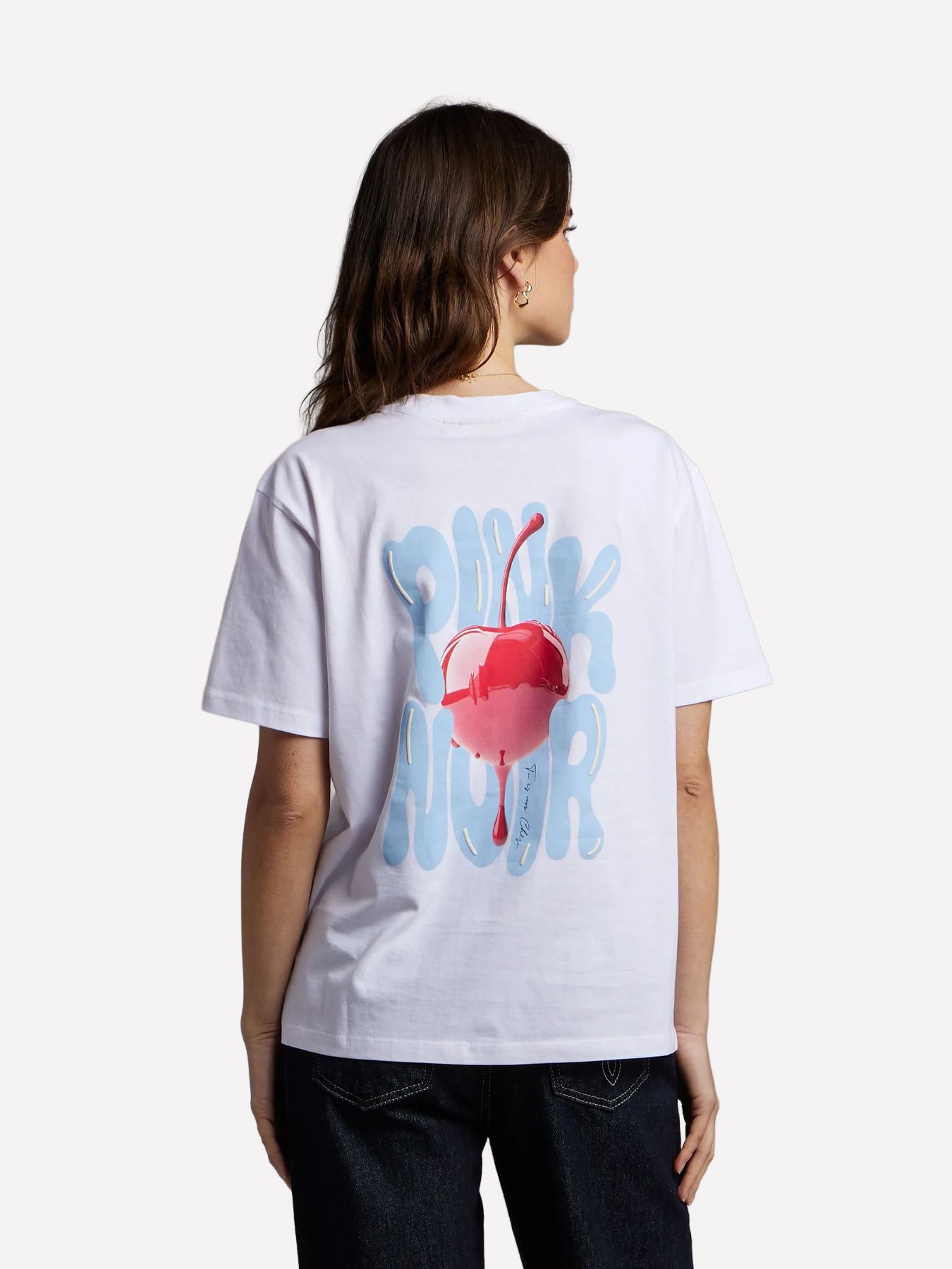 Pink Noir Sweet Cherry t-shirt White 2900165202043
