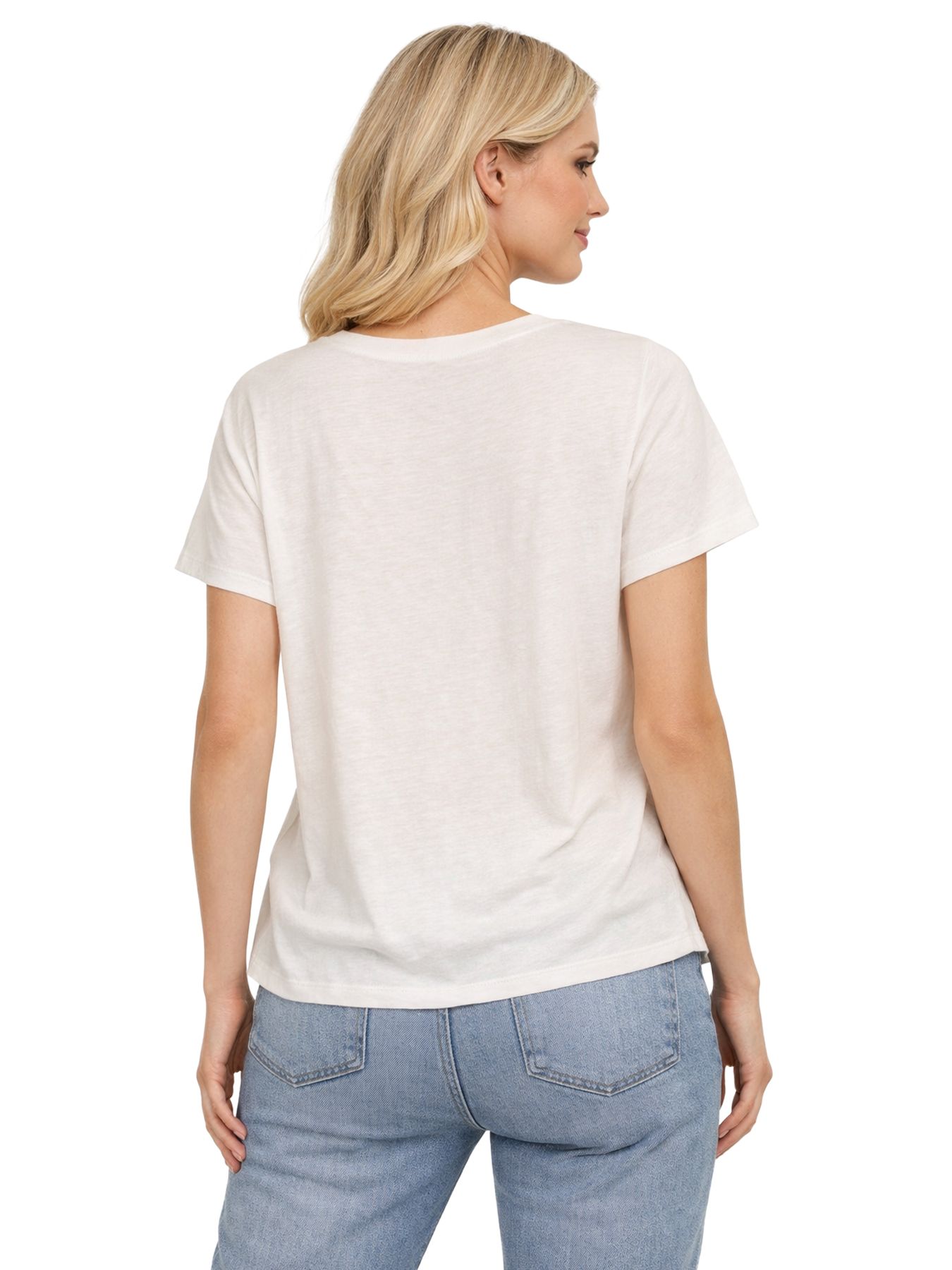 Only ONLBELLE S/S HEART TOP CS JRS Cloud Dancer/Ponderose 2900165210048