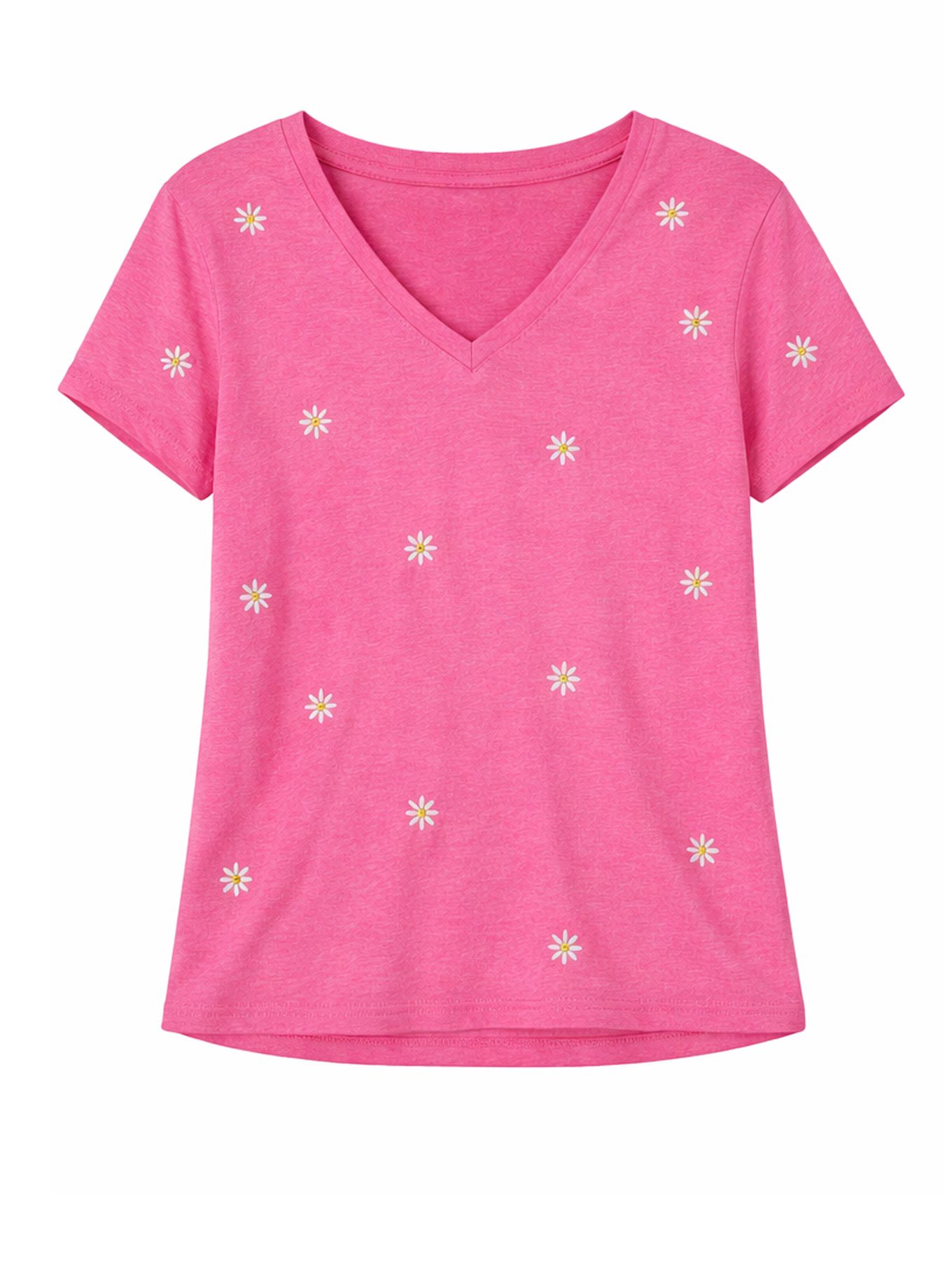 Only ONLBELLE S/S HEART TOP CS JRS Wild Orchid/Daisy 2900165211021