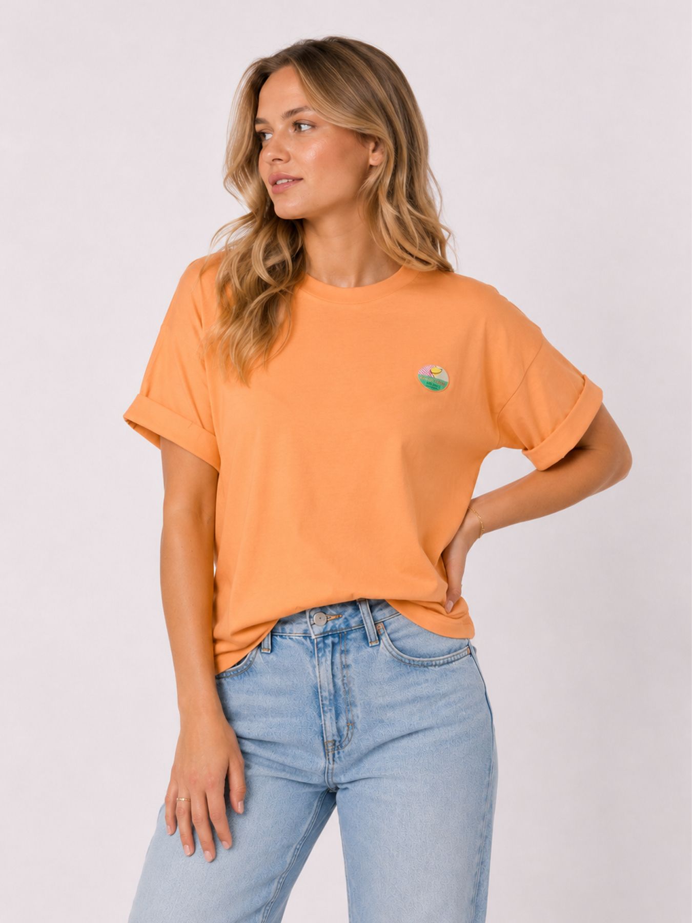 Only ONLMINNA S/S TOP CS PR JRS Mock Orange/Only badge 00117741-EKA26011400003406
