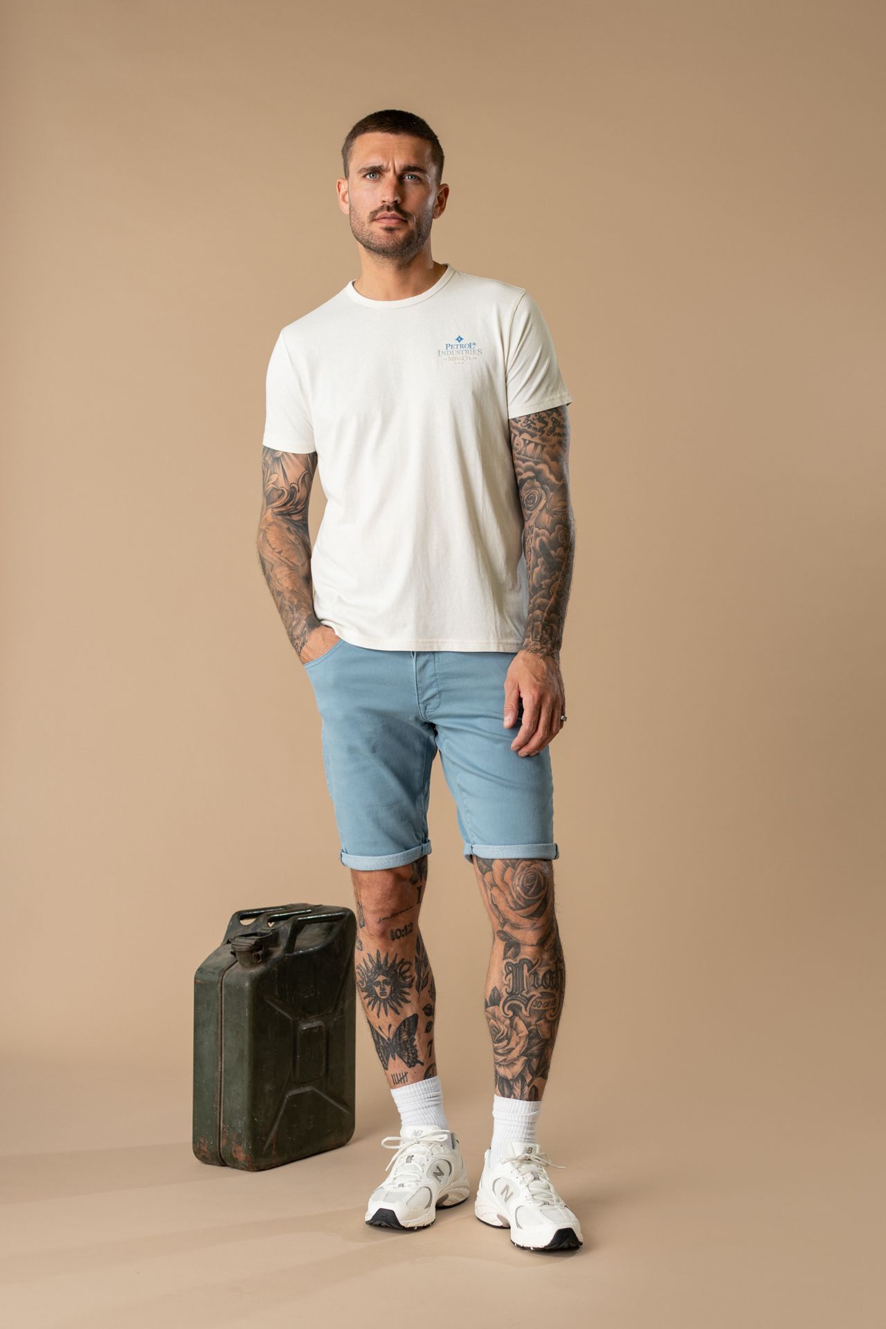 Petrol Industries Men T-Shirt SS Classic Print 0112 seashell 00117747-EKA26002700000150