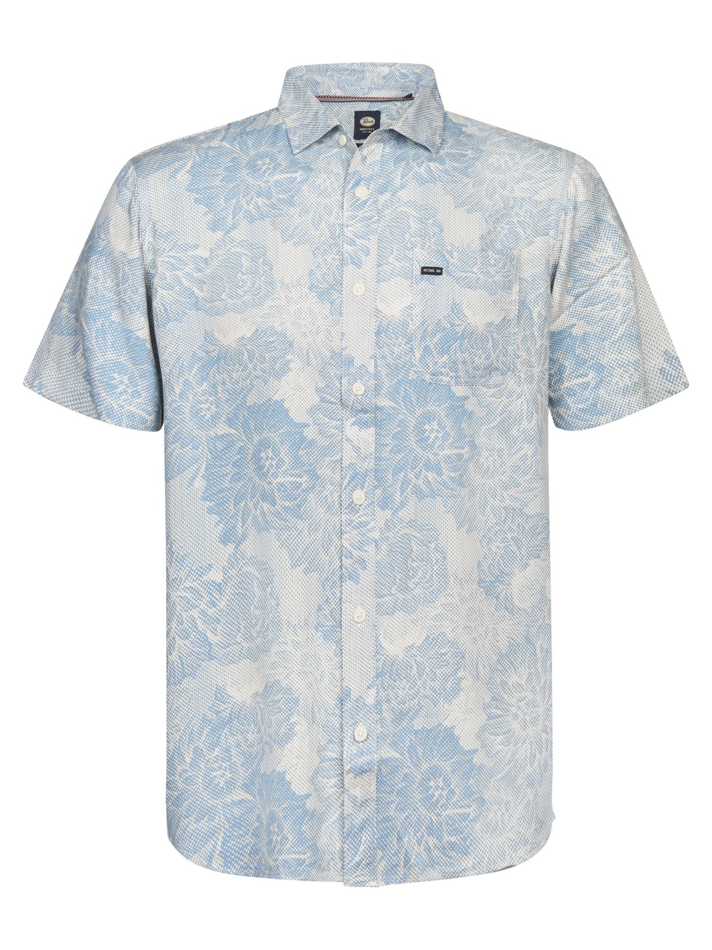 Petrol Industries Men Shirt Short Sleeve AOP 5195 marble blue 00117754-EKA26002700000185