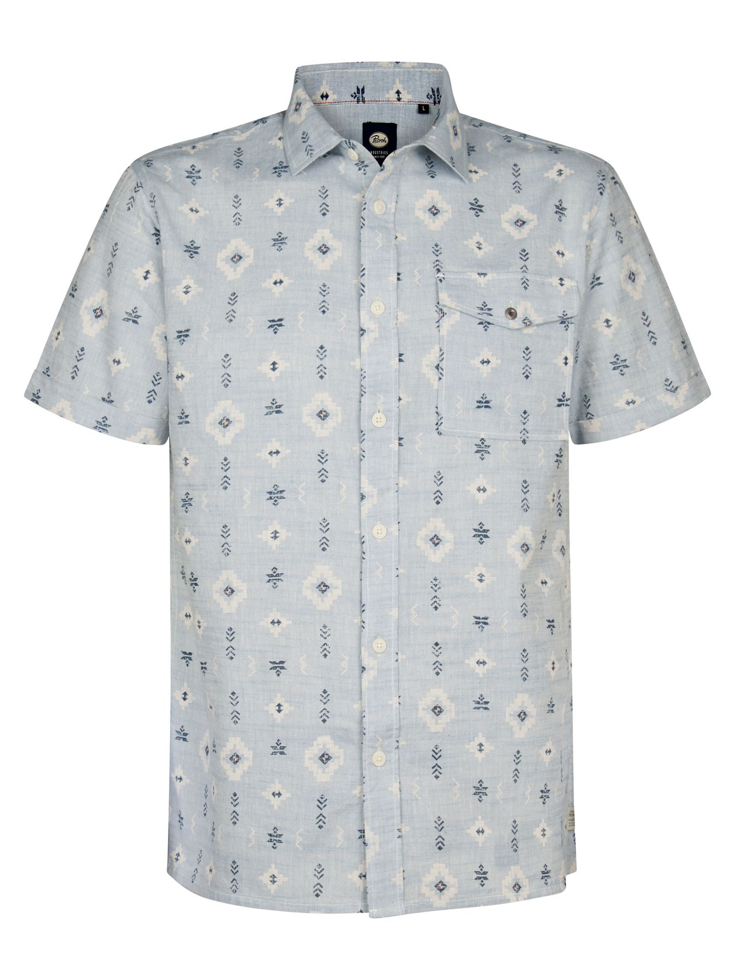 Petrol Industries Men Shirt Short Sleeve AOP 5195 marble blue 00117755-EKA26002700000185
