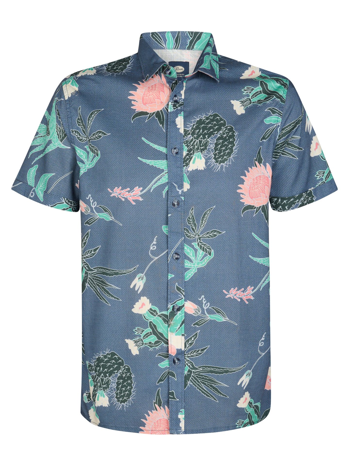 Petrol Industries Men Shirt Short Sleeve AOP 5178 navy blue 00117756-EKA26002700000114