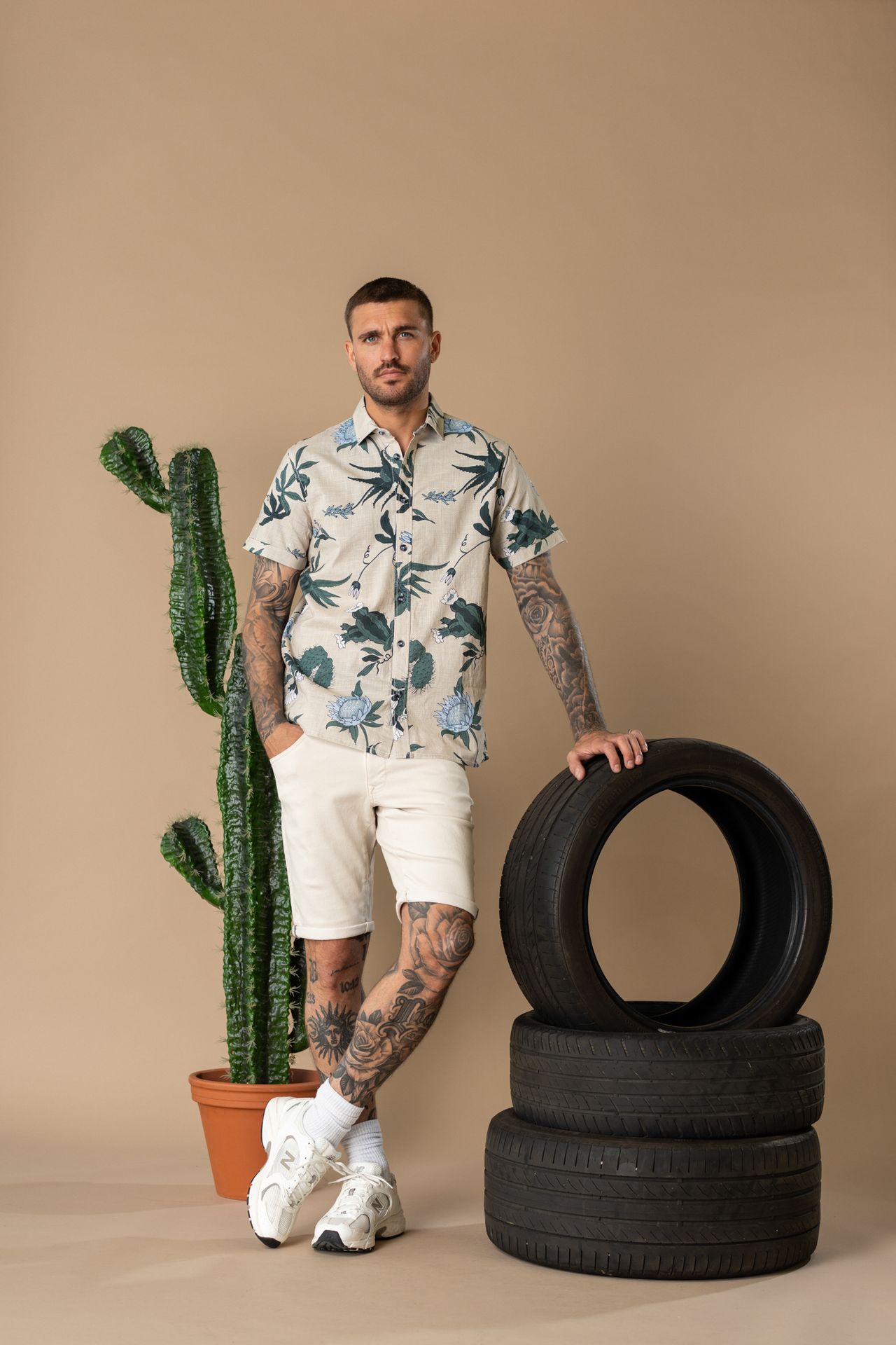 Men Shirt Short Sleeve AOP