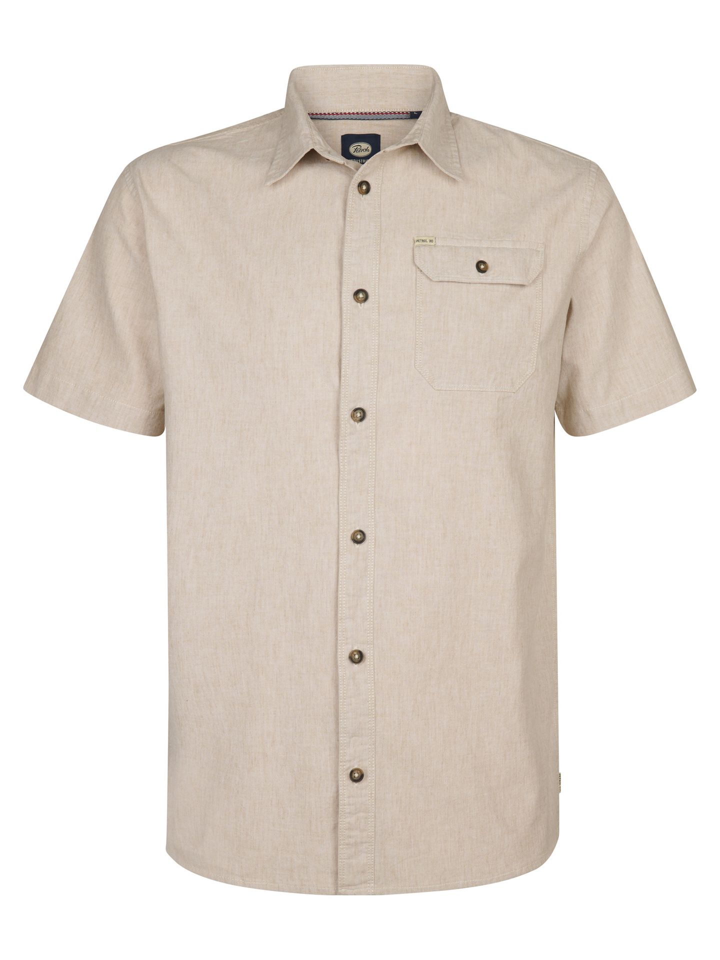 Petrol Industries Men Shirt Short Sleeve Uni 7130 light tan 00117757-EKA26002700000141