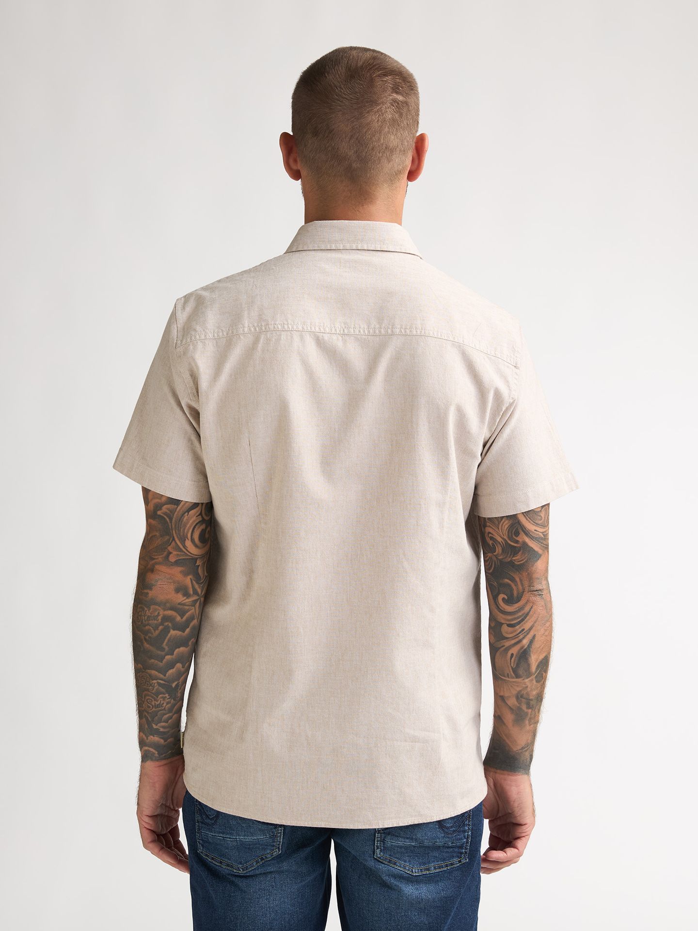 Petrol Industries Men Shirt Short Sleeve Uni 7130 light tan 2900165276075