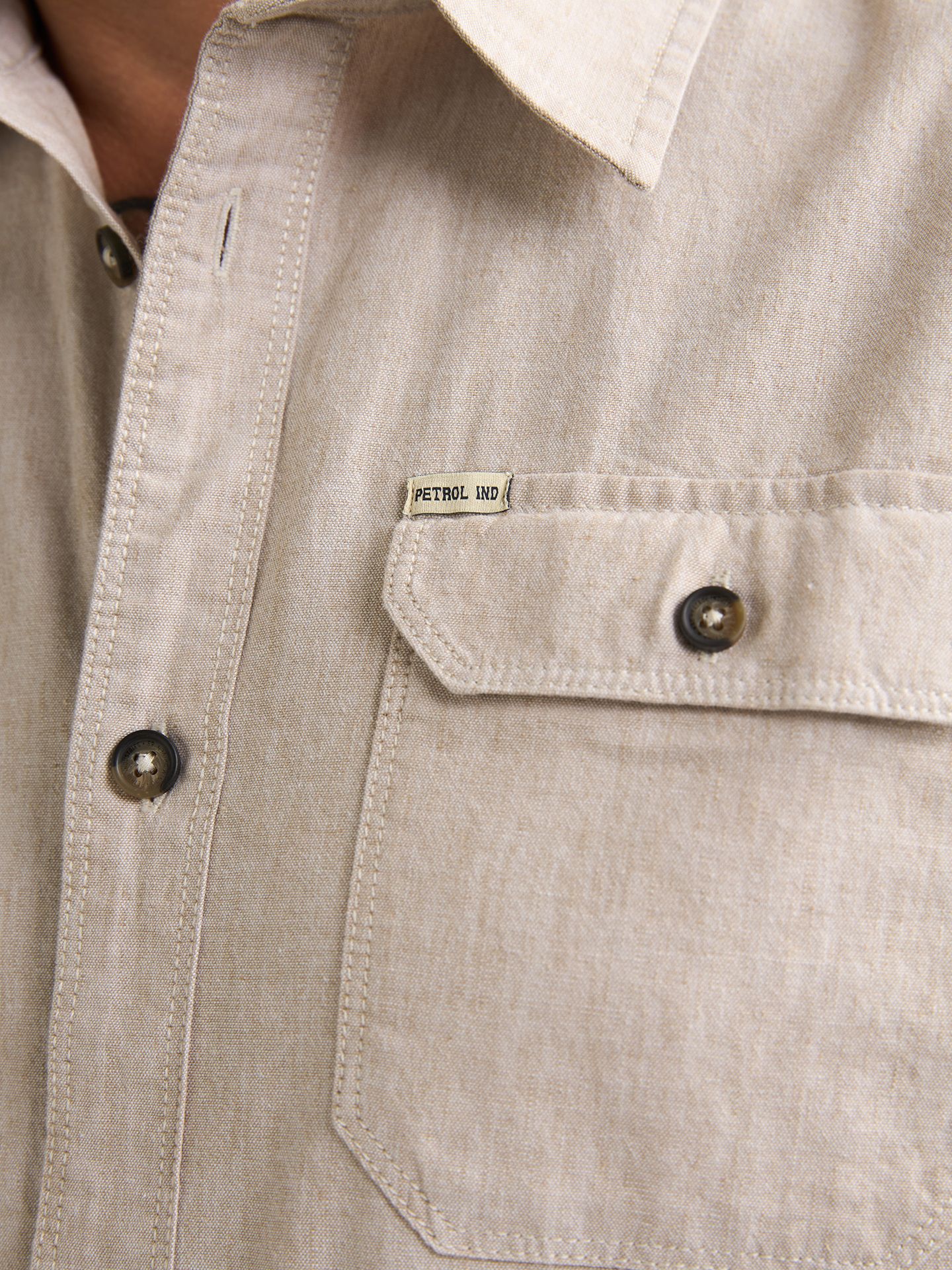 Petrol Industries Men Shirt Short Sleeve Uni 7130 light tan 2900165276075