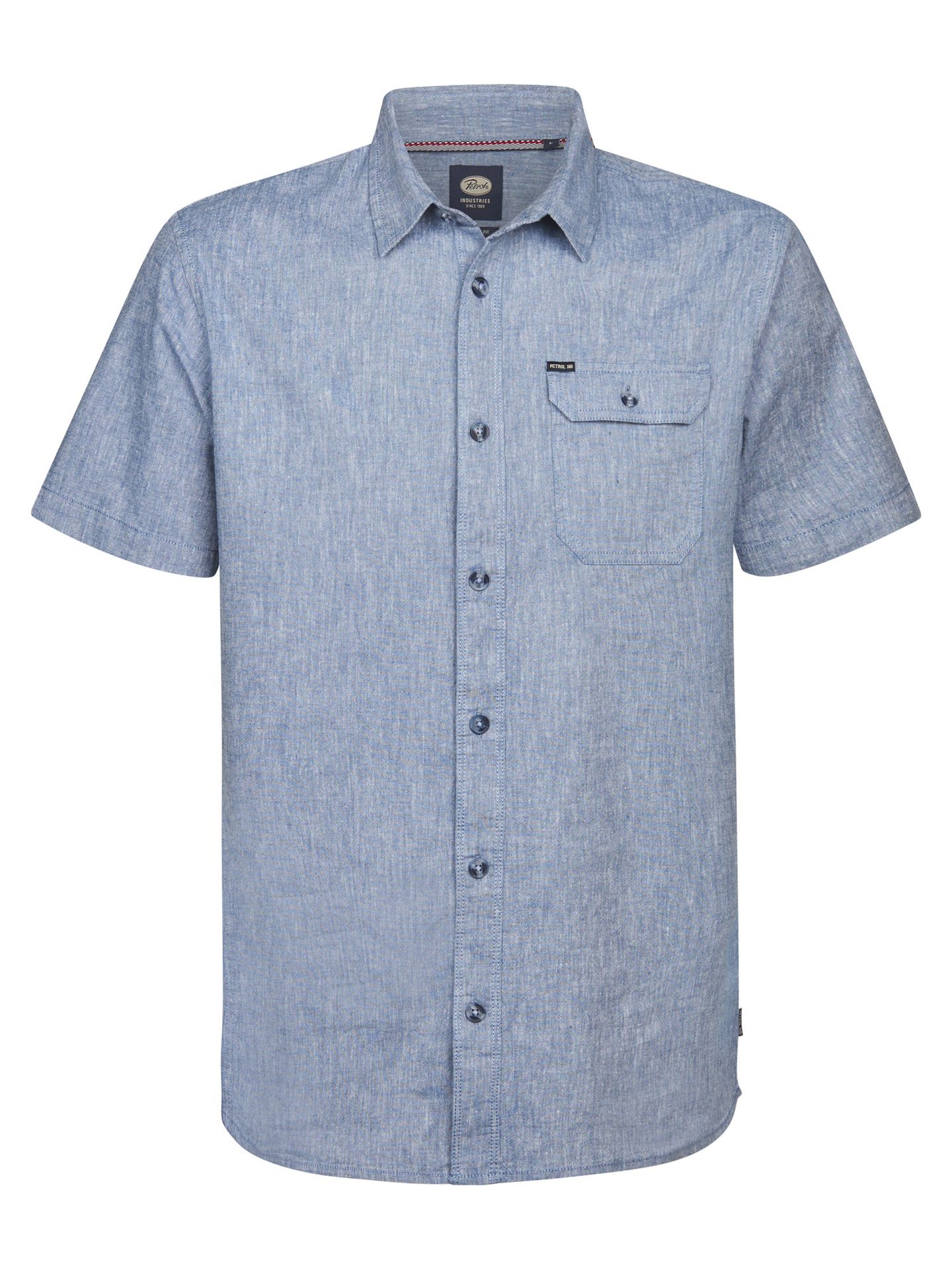 Petrol Industries Men Shirt Short Sleeve Uni 5001 light indigo 00117757-EKA26002700000188